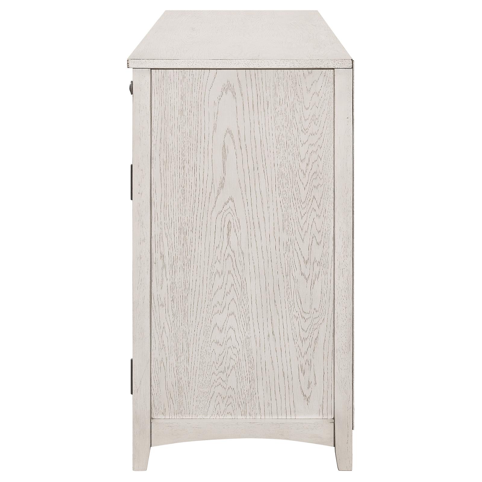 Kirby 3-drawer Wood Veneer Server with Adjustable Shelves