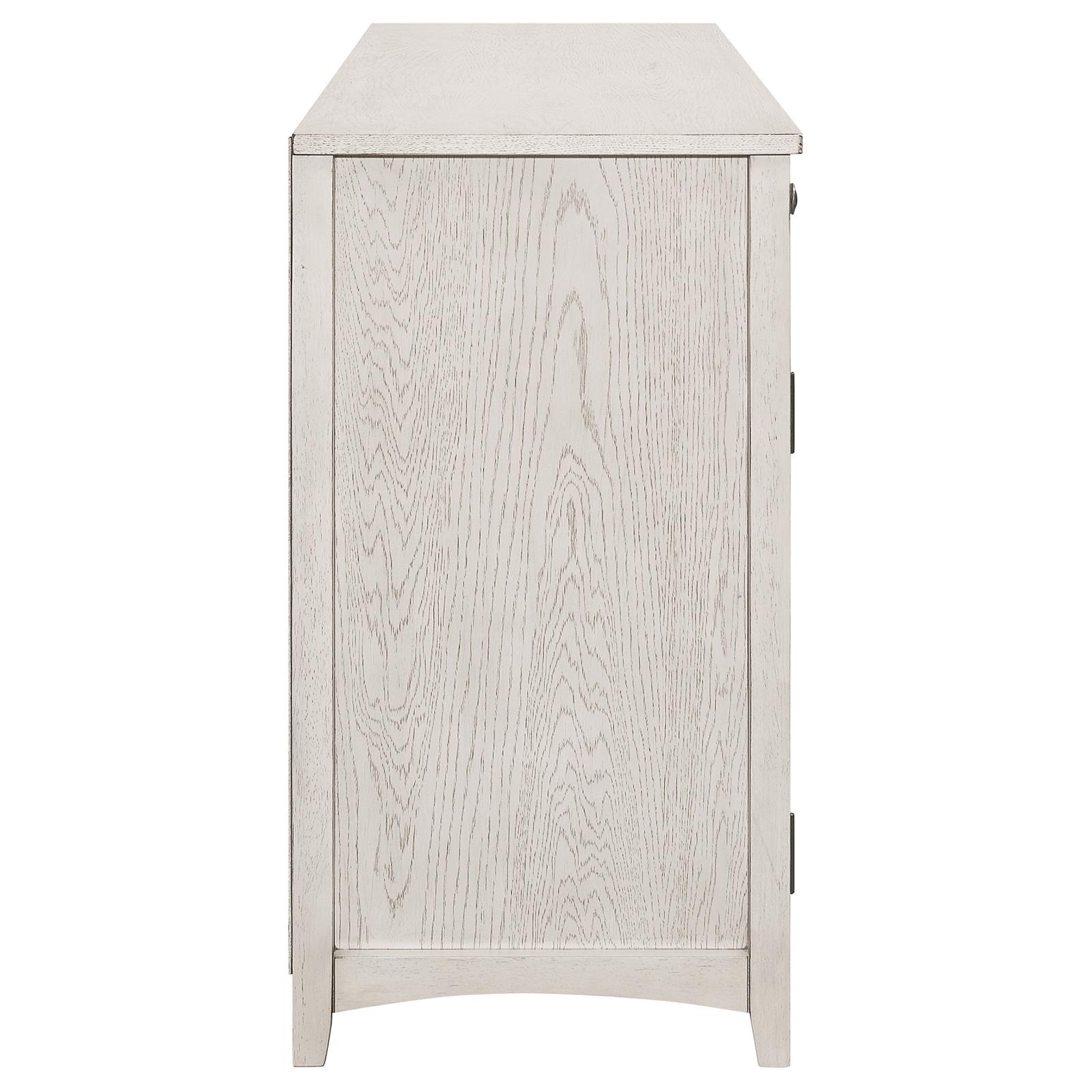 Kirby 3-drawer Wood Veneer Server with Adjustable Shelves