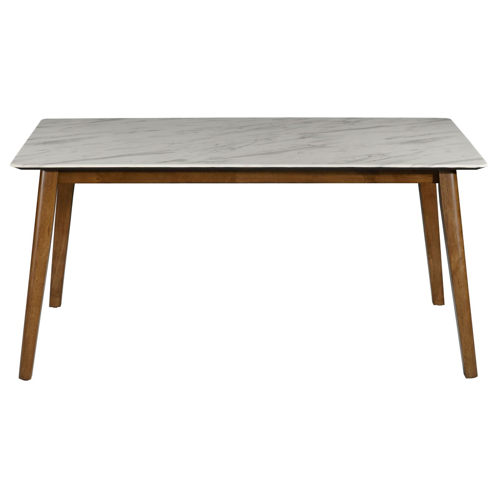 Everett Faux Marble Top Dining Table