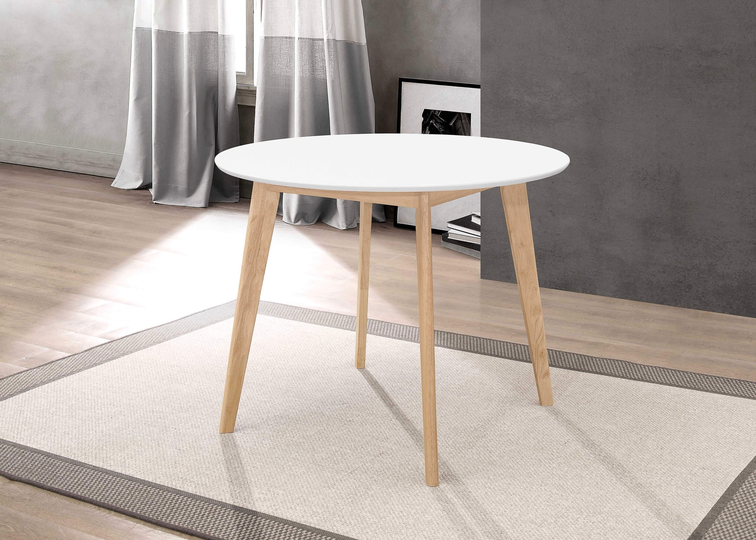 Breckenridge Wood/Wood Veneer Round Dining Table