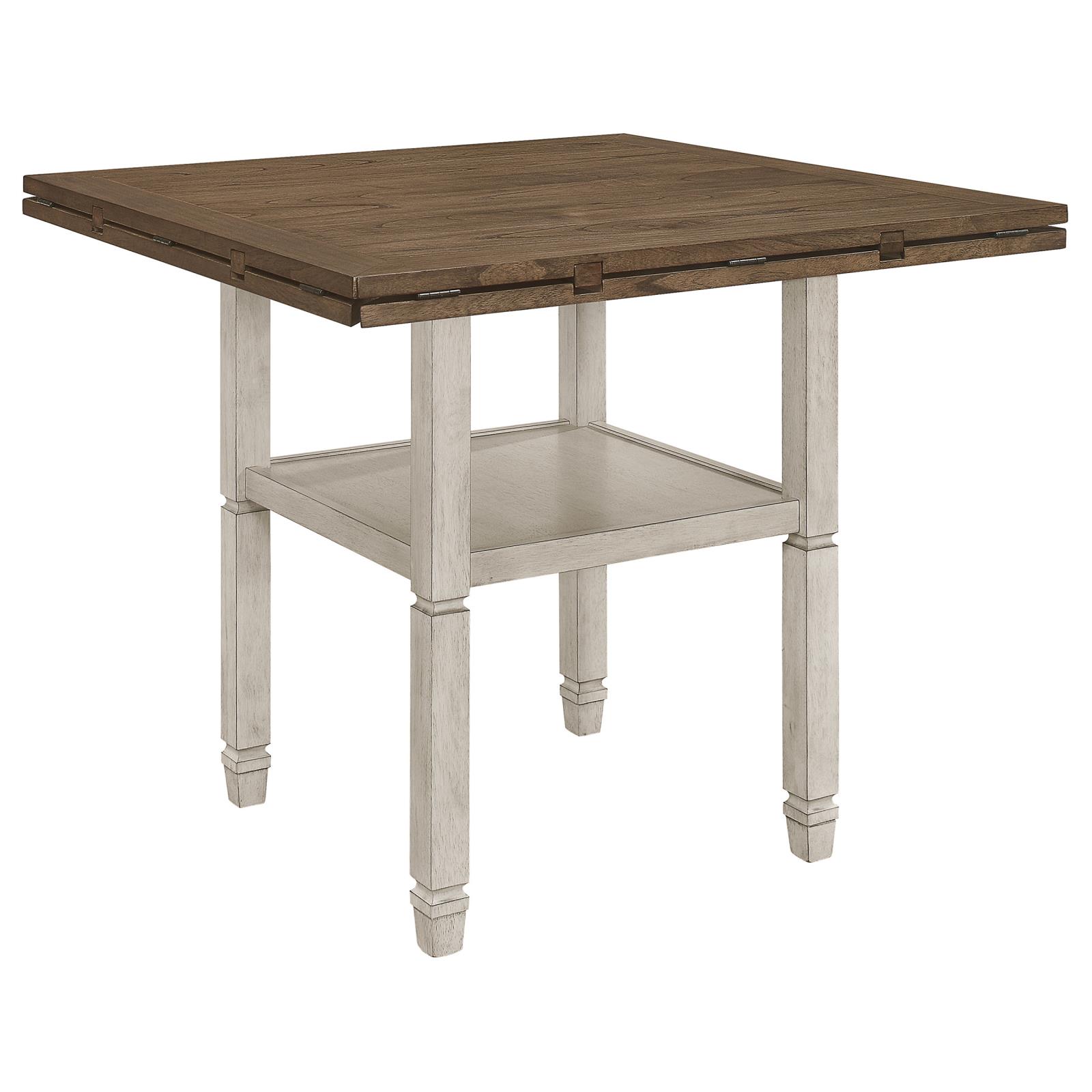 Sarasota Counter Height Table with Shelf Storage