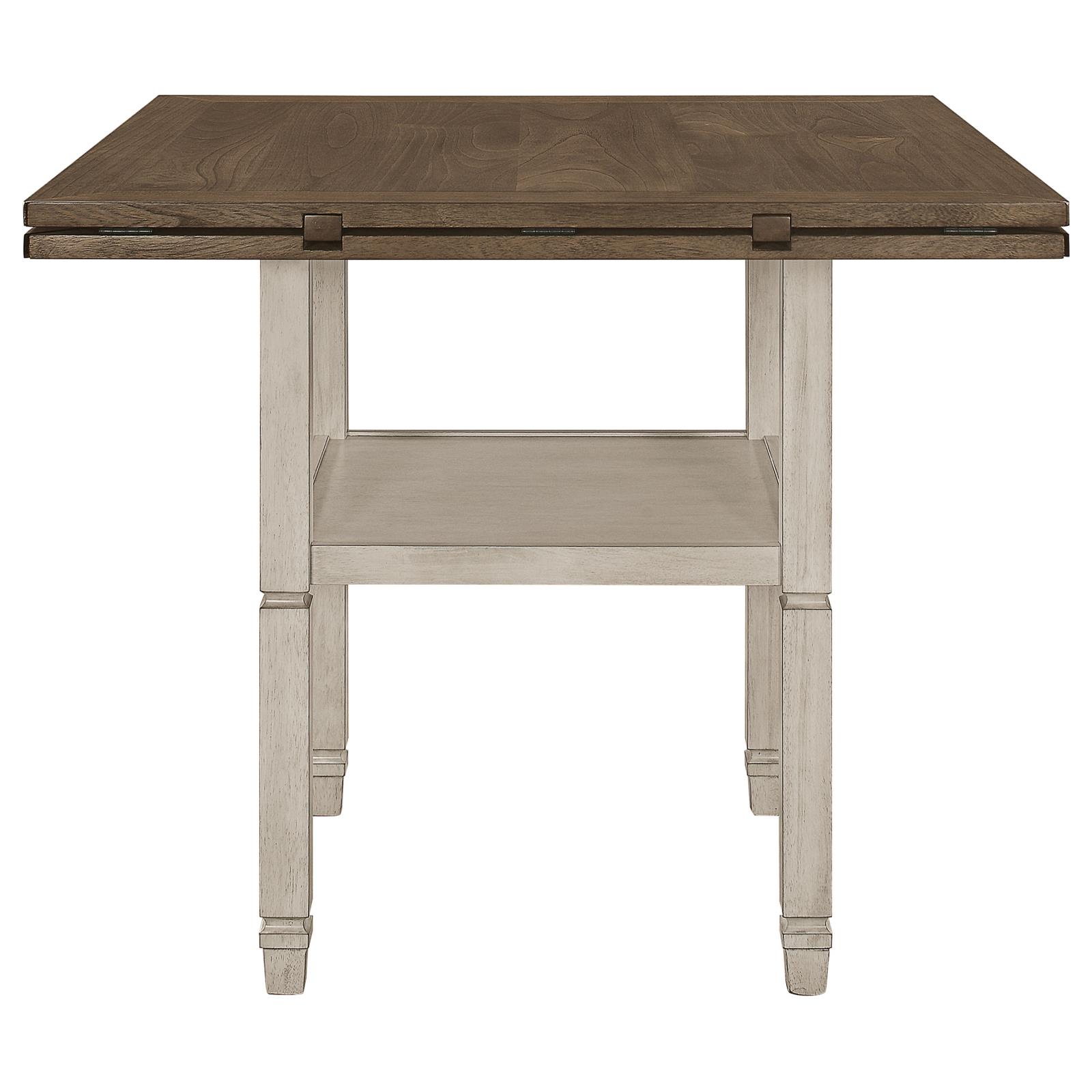 Sarasota Counter Height Table with Shelf Storage