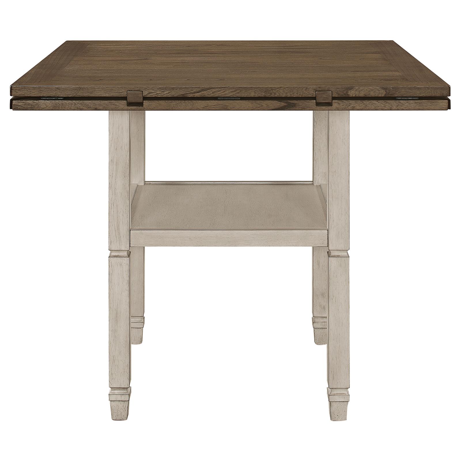 Sarasota Counter Height Table with Shelf Storage