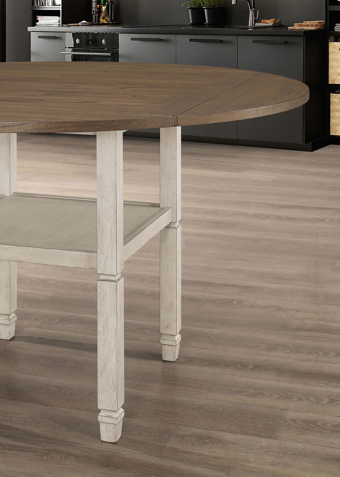 Sarasota Counter Height Table with Shelf Storage
