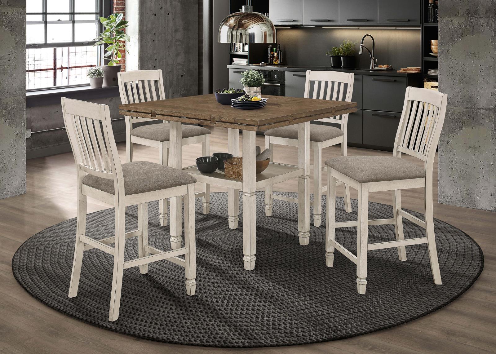 Sarasota Fabric Seat Slat Back Counter Chair