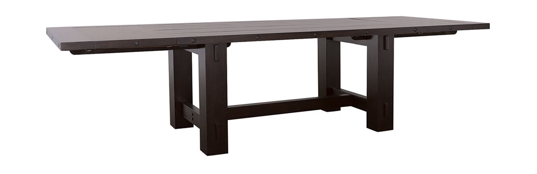 Calandra Wood Rectangle Dining Table with Extension Leaf