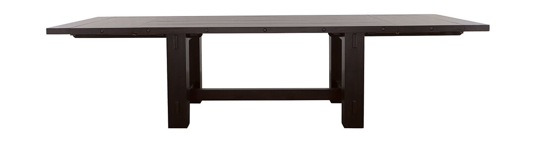 Calandra Wood Rectangle Dining Table with Extension Leaf