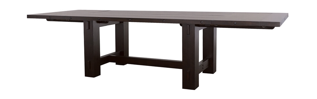 Calandra Wood Rectangle Dining Table with Extension Leaf