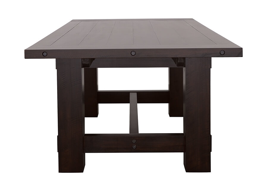 Calandra Wood Rectangle Dining Table with Extension Leaf
