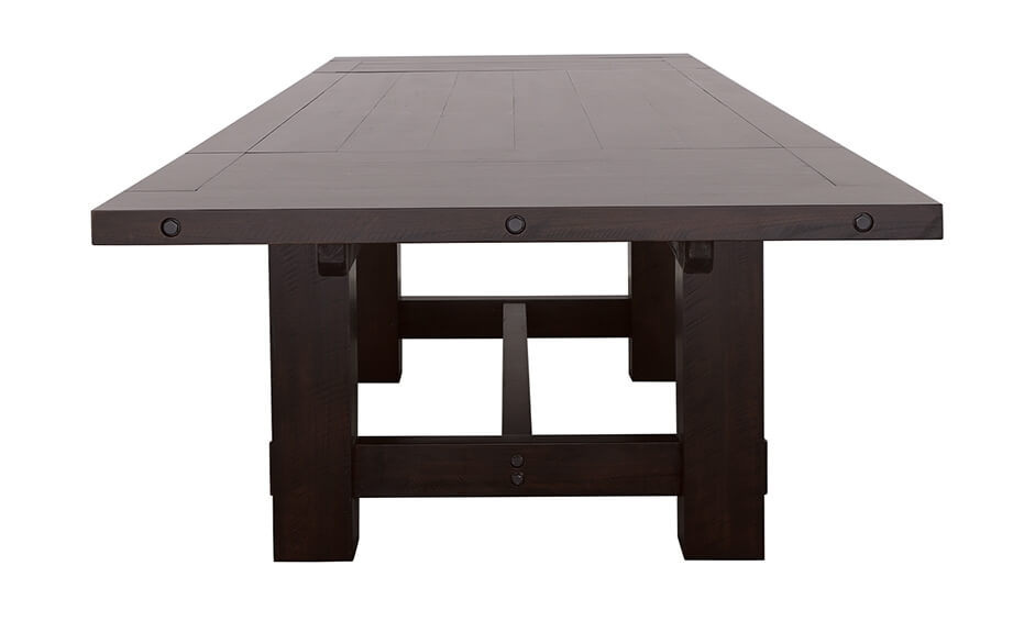 Calandra Wood Rectangle Dining Table with Extension Leaf