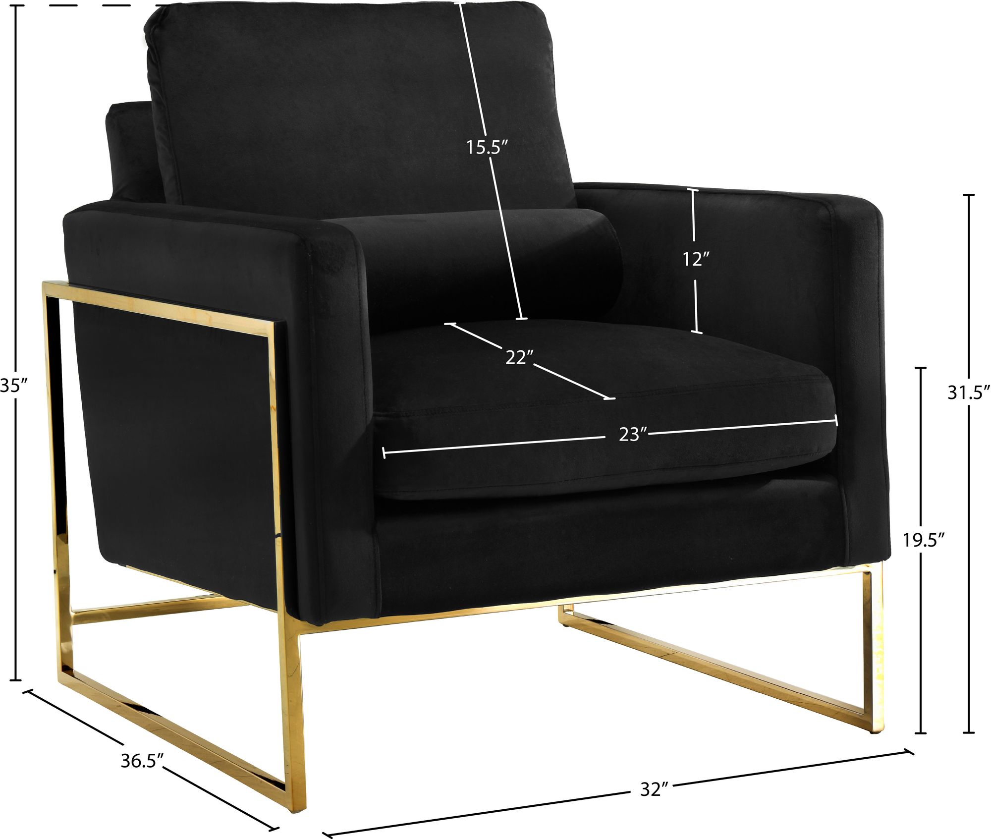 Mila Velvet Chair