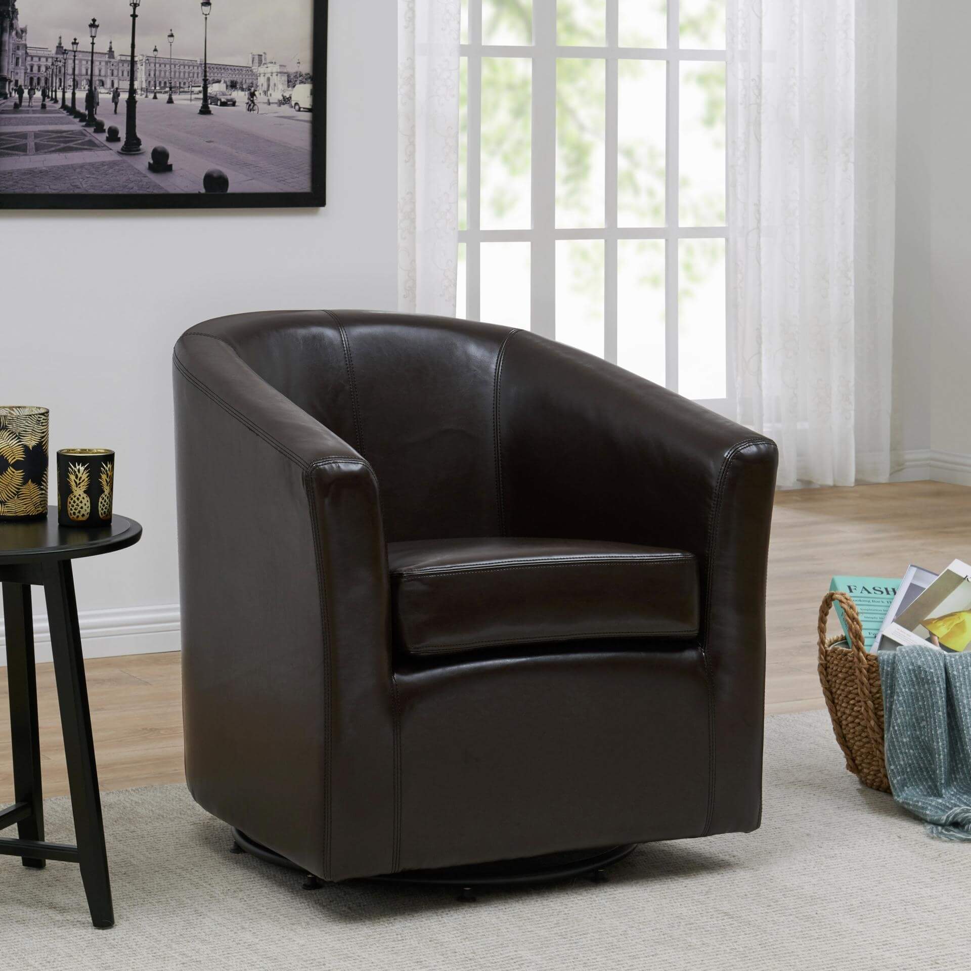 Hayden Swivel Bonded Leather Chair