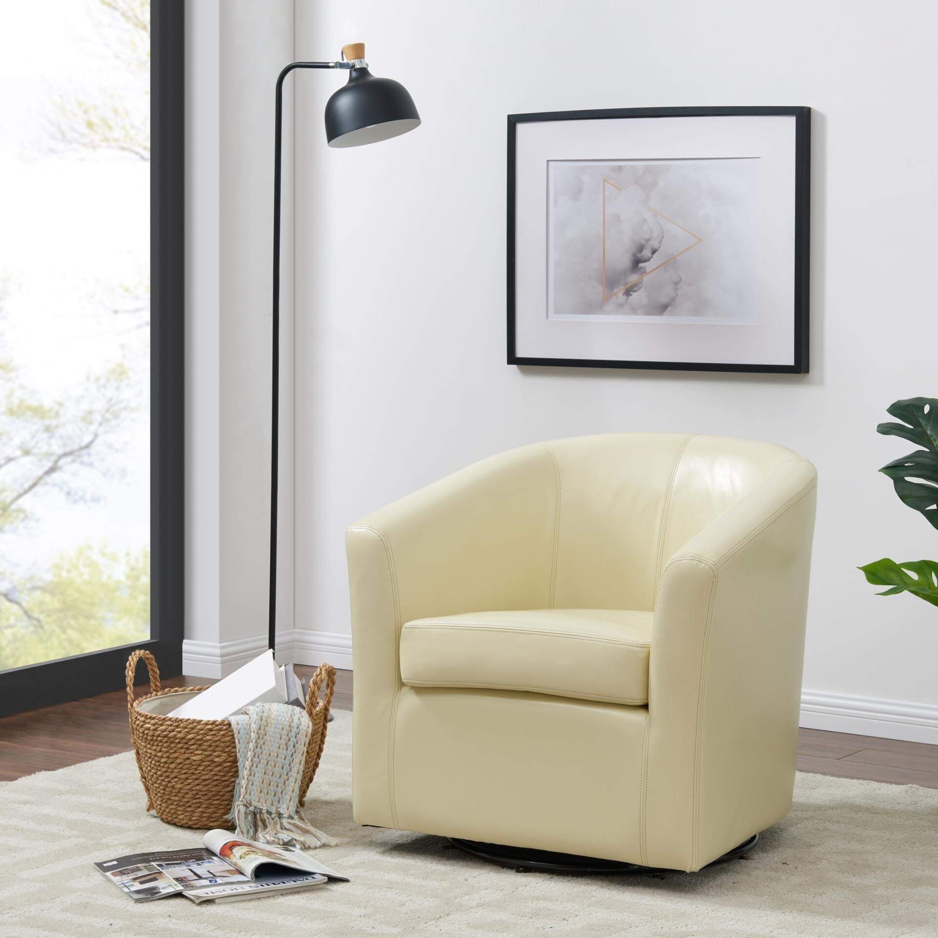Hayden Swivel Bonded Leather Chair