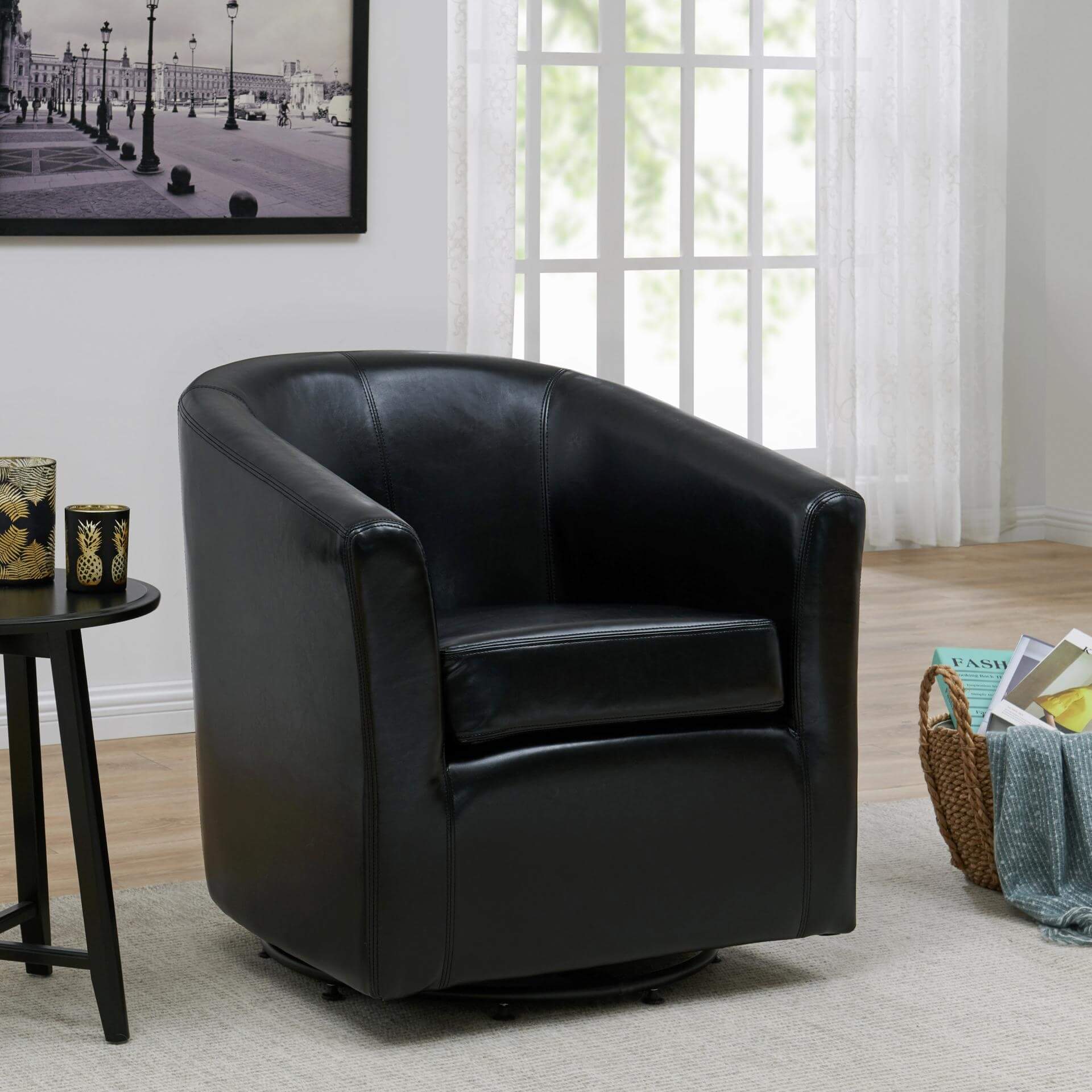 Hayden Swivel Bonded Leather Chair