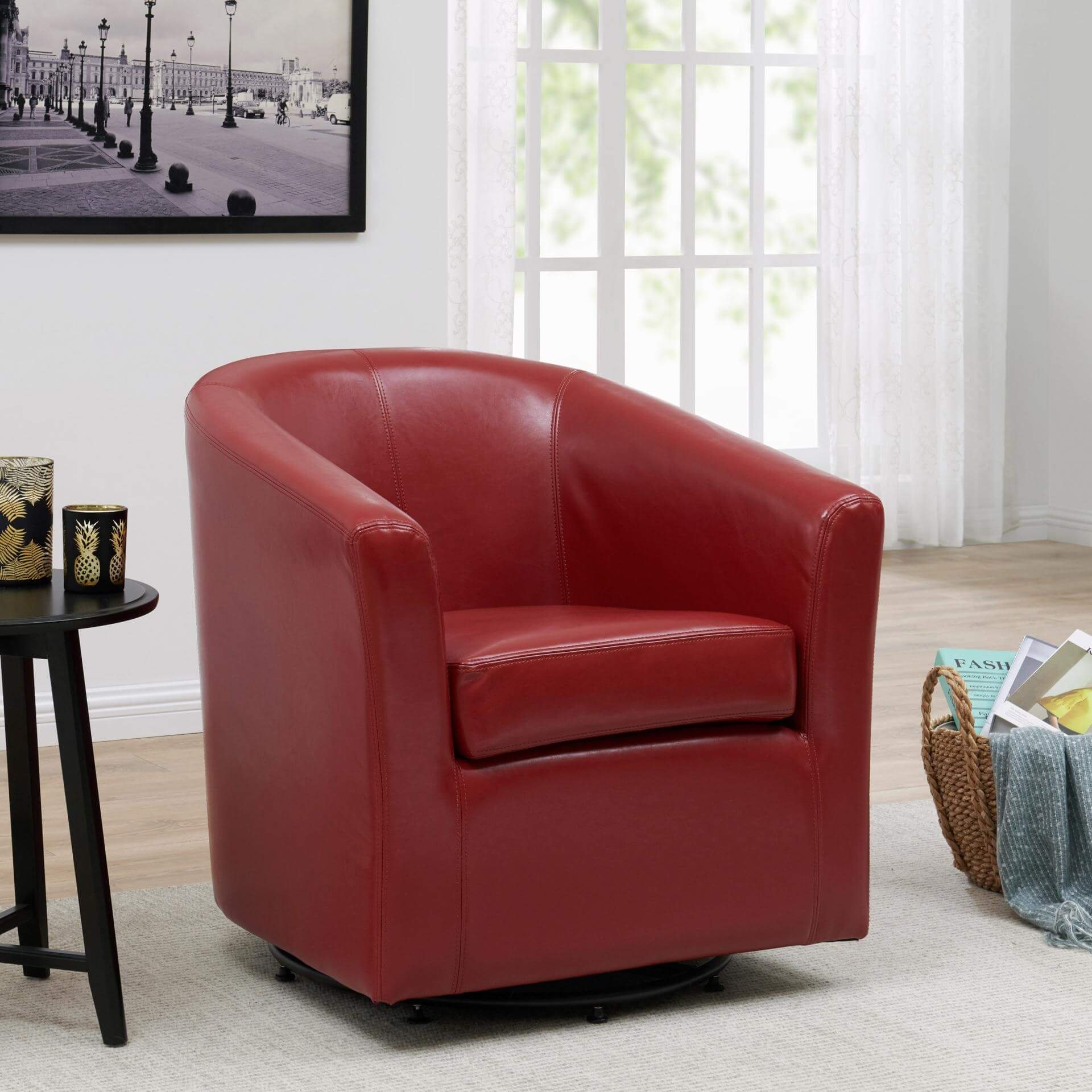 Hayden Swivel Bonded Leather Chair