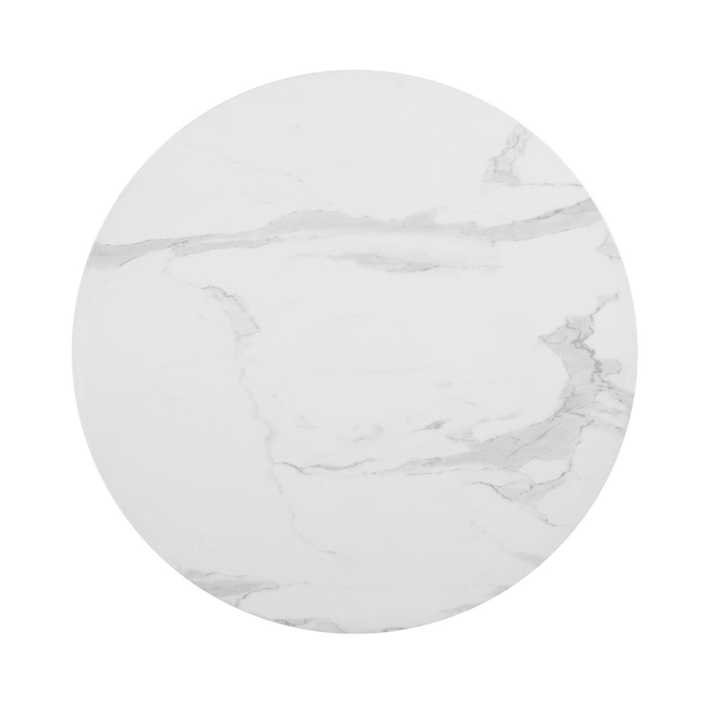 Arkell 30" Round Faux Marble Pedestal Dining Table