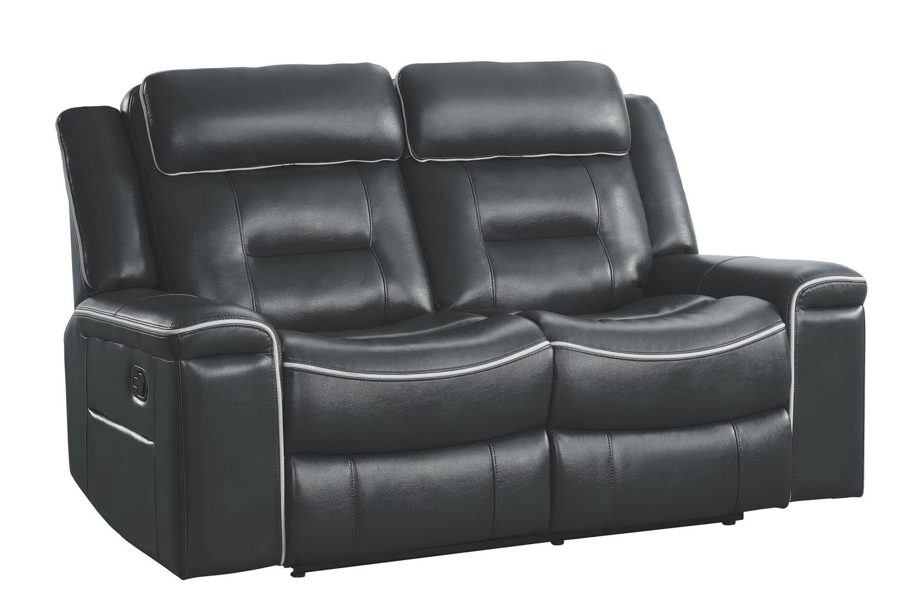 Darwan Leather Gel Match Living Room Set by Homelegance