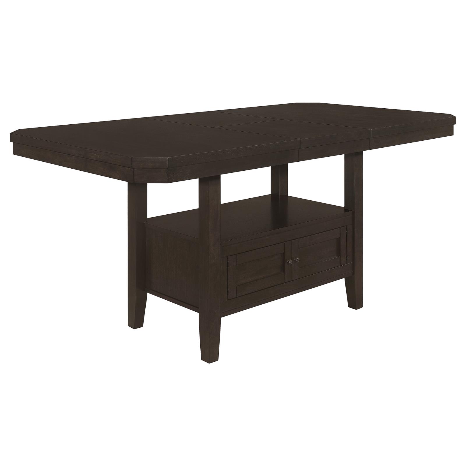 Prentiss Extendable Rectangular Wood Veneer Counter Height Table with Butterfly Leaf