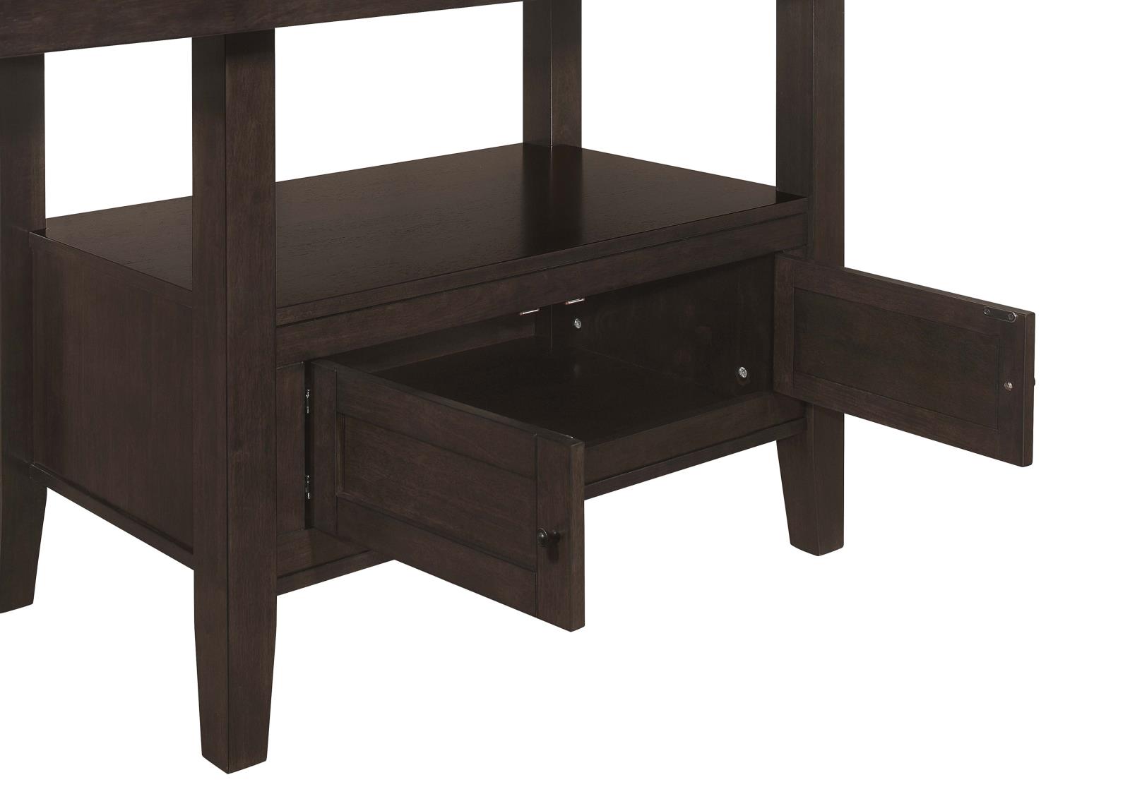 Prentiss Extendable Rectangular Wood Veneer Counter Height Table with Butterfly Leaf