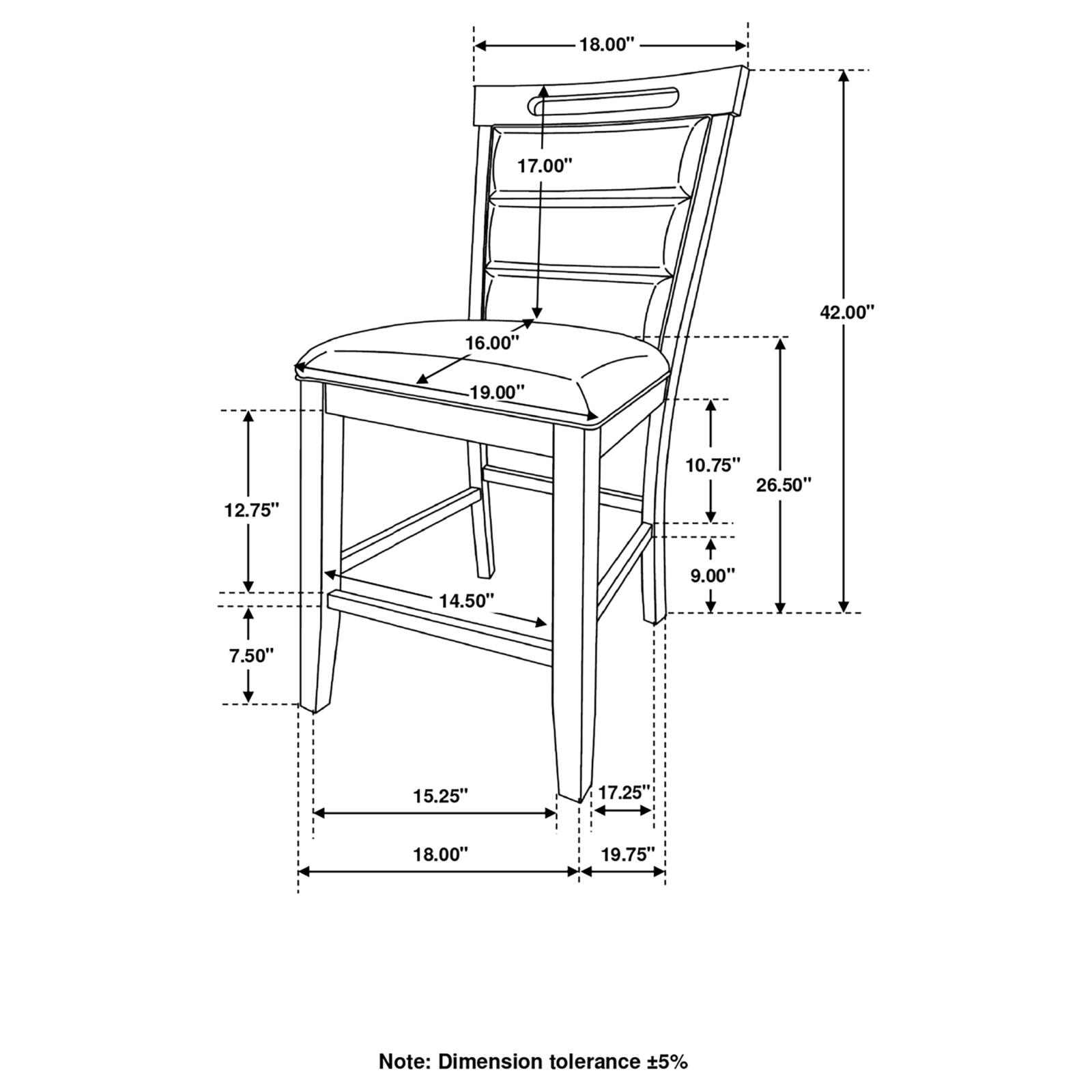 Prentiss Letherette Counter Chair