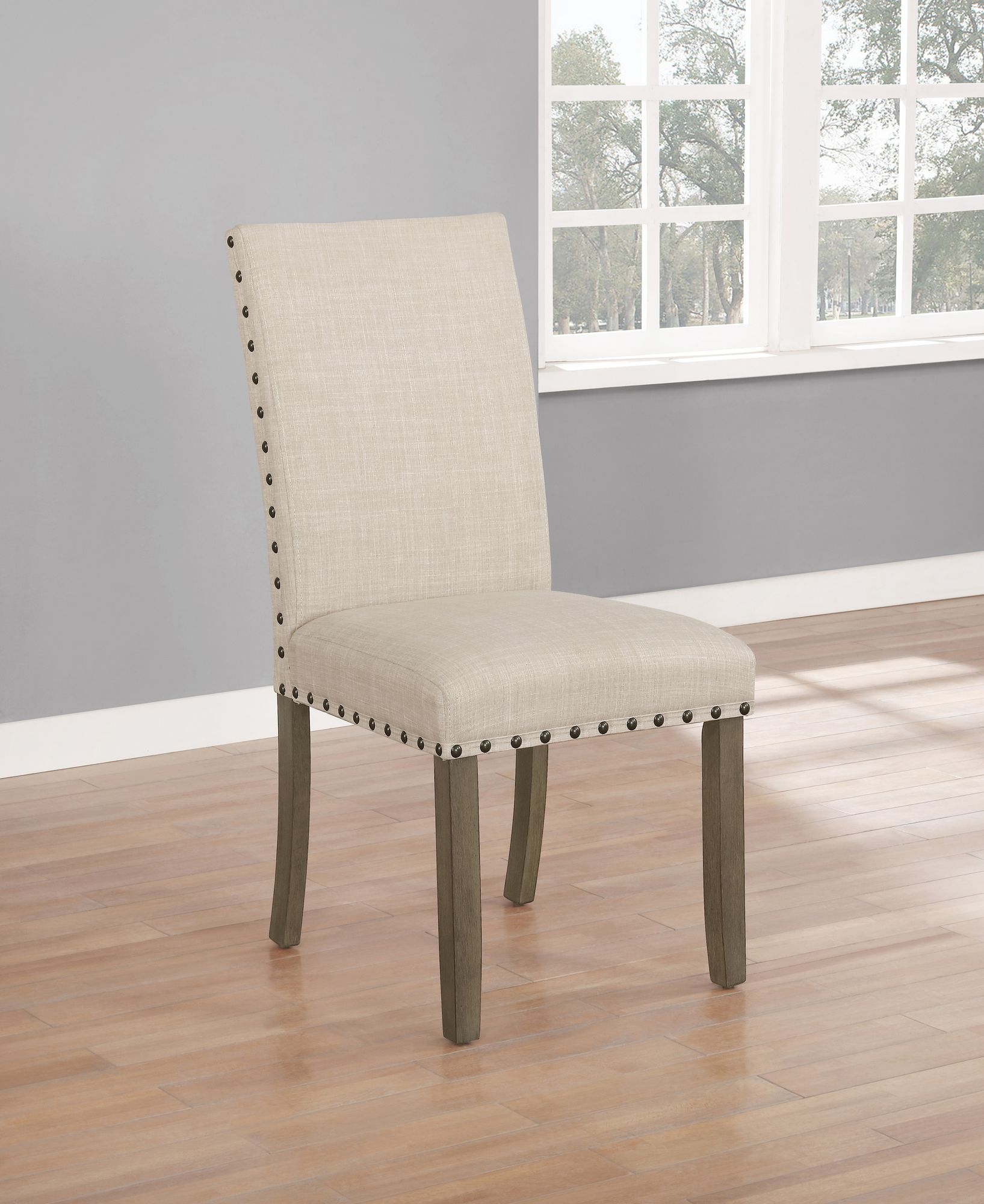 Ralland Fabric Side Chair with Nailhead Trim