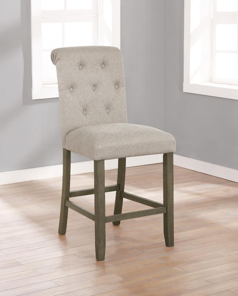 Balboa Fabric Tufted Back Counter Stool