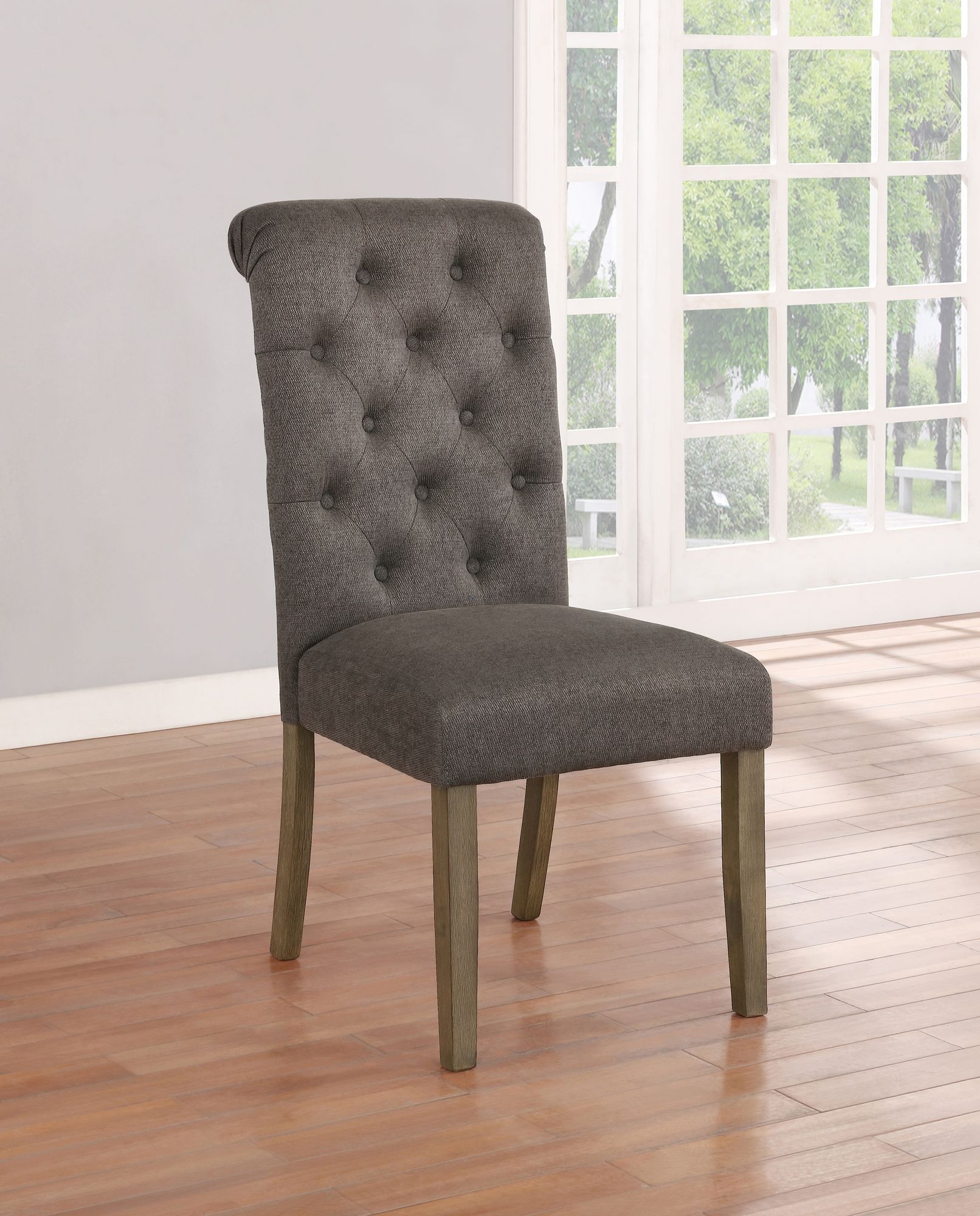 Balboa Fabric Tufted Back Side Chair