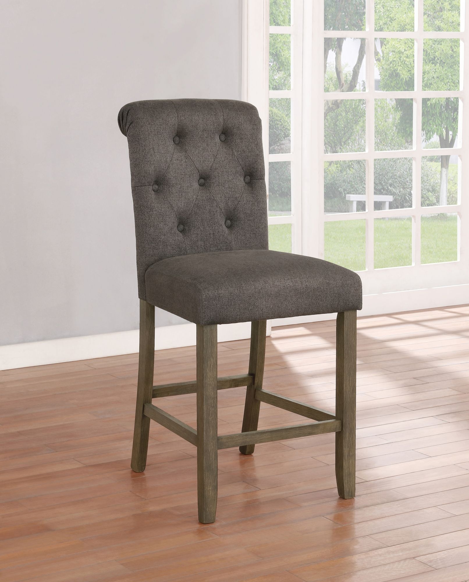 Balboa Fabric Tufted Back Counter Stool