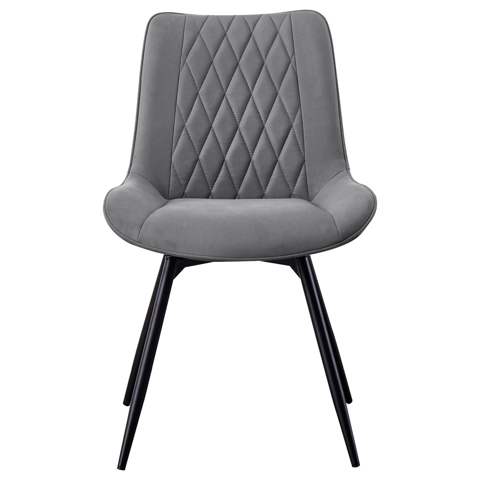 Diggs Leatherette Tufted Swivel Dining Chair