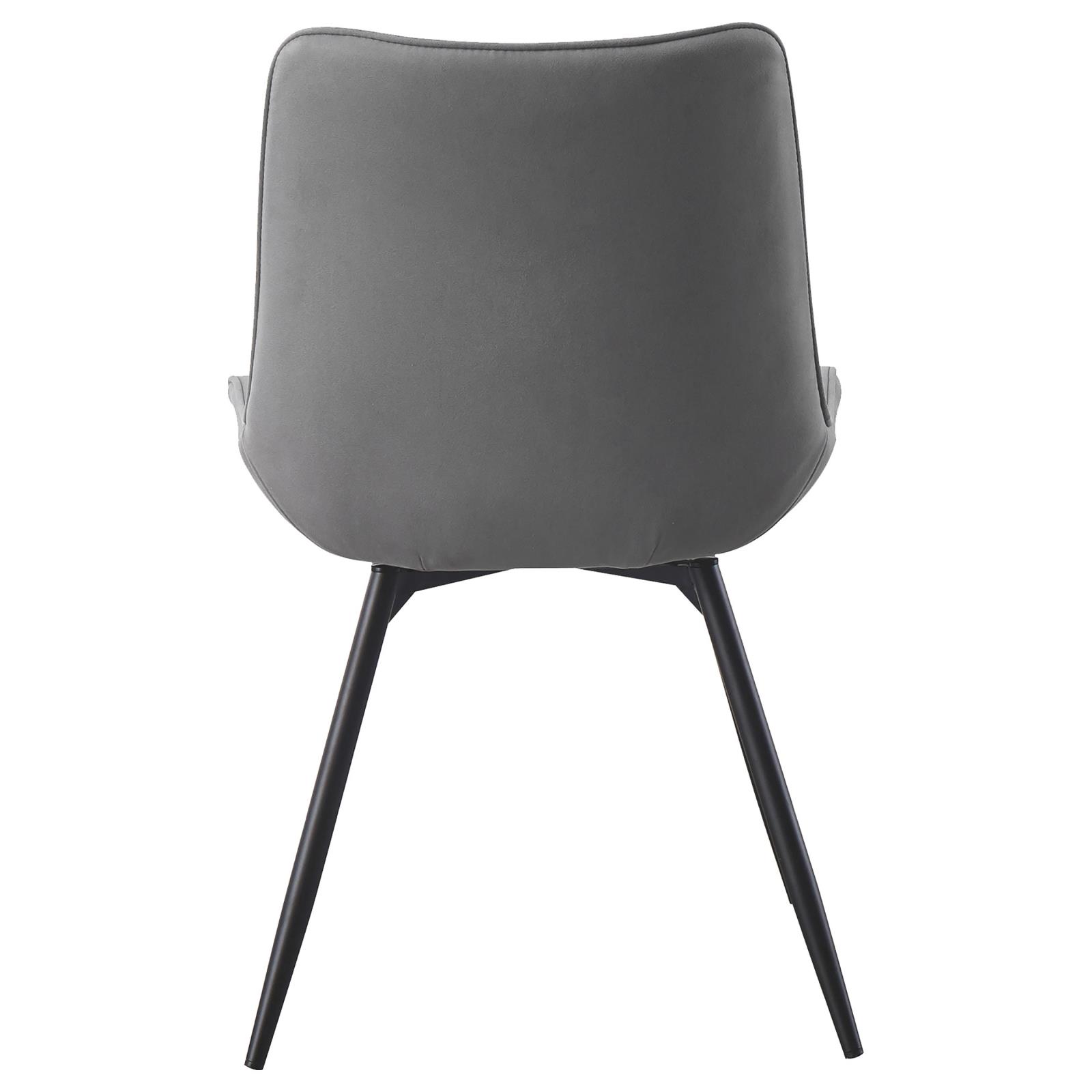 Diggs Leatherette Tufted Swivel Dining Chair