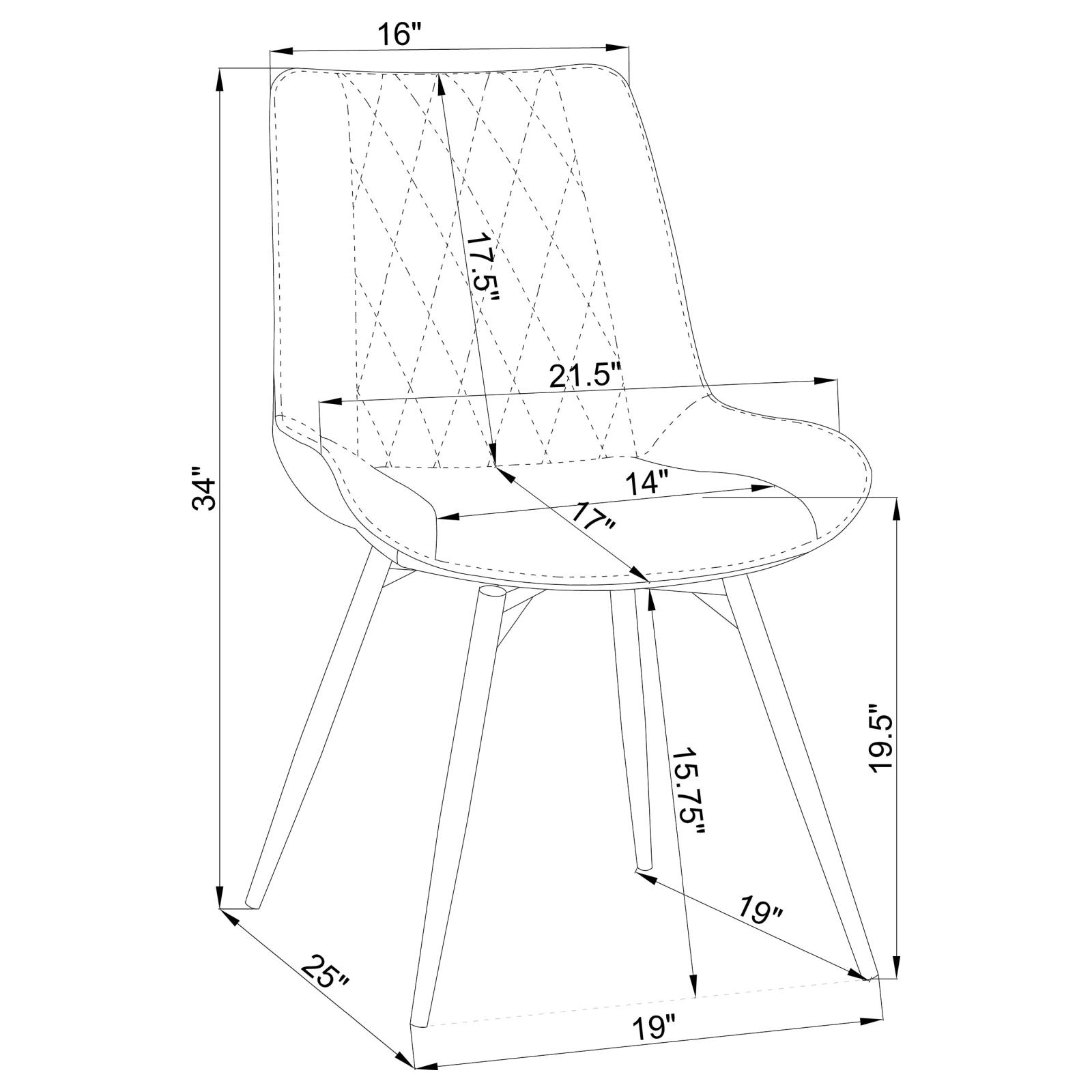 Diggs Leatherette Tufted Swivel Dining Chair