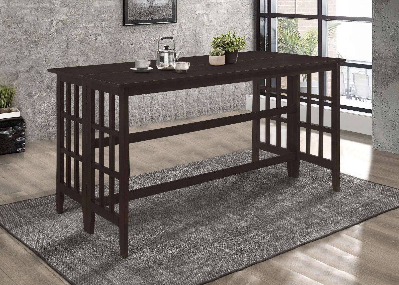 Carmina Wood Veneer Rectangular Counter Height Table