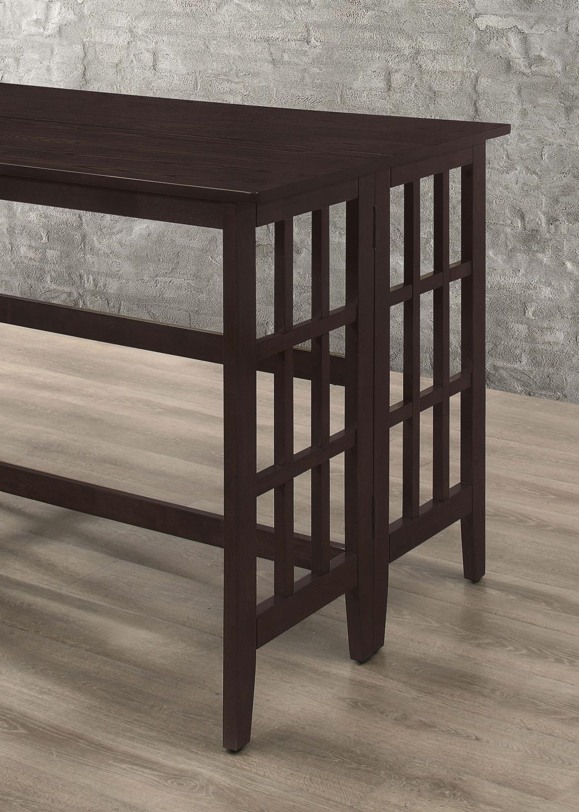 Carmina Wood Veneer Rectangular Counter Height Table