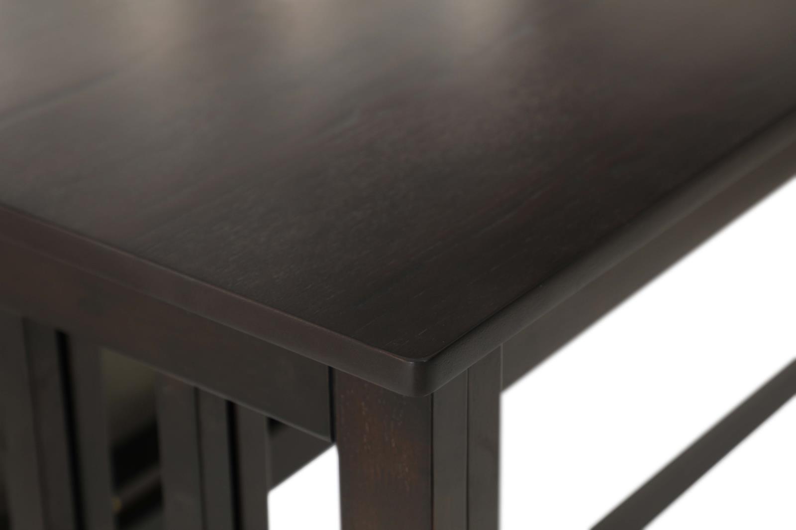 Carmina Wood Veneer Rectangular Counter Height Table