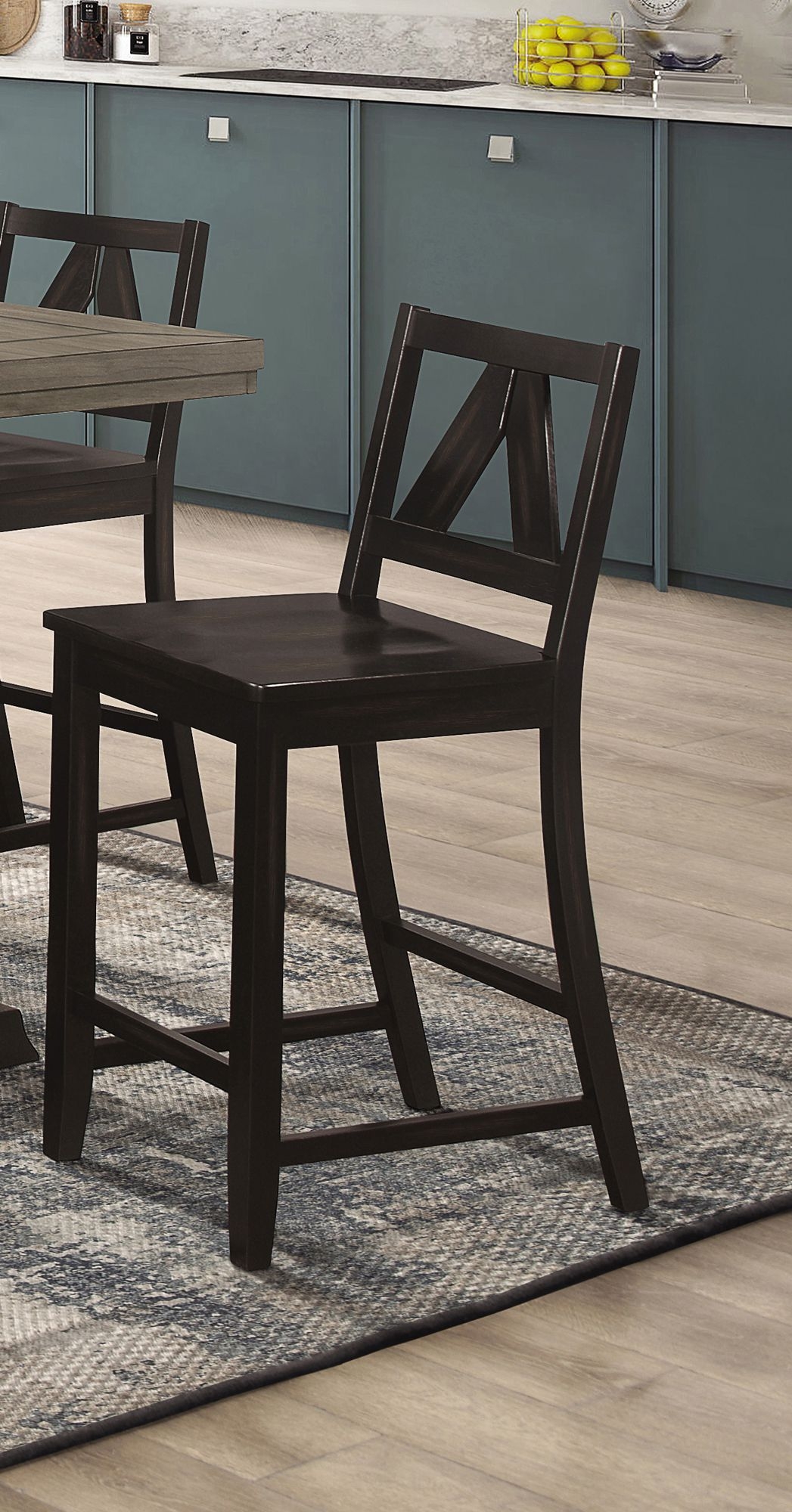 Bairn Wood Counter Height Stool with Low Back