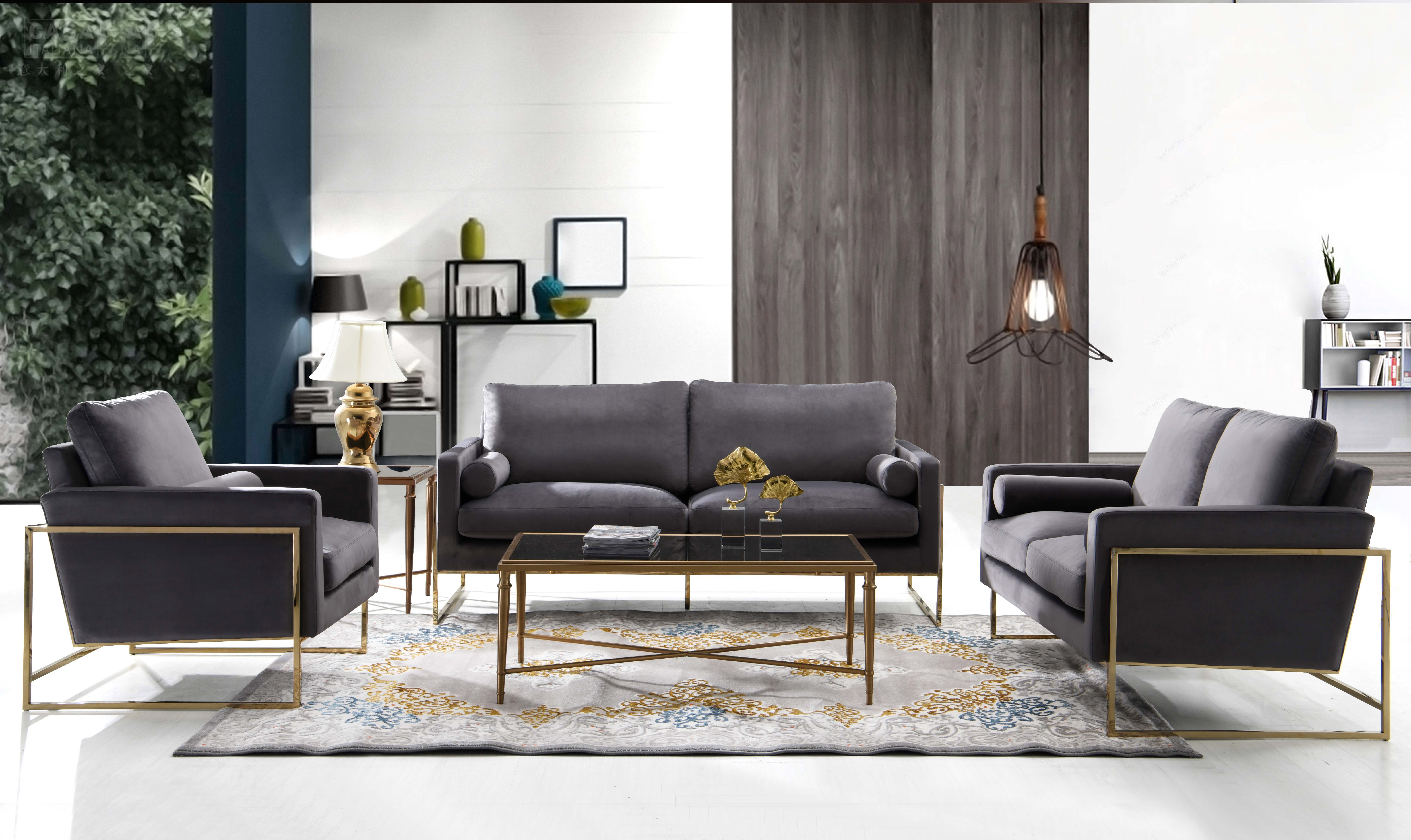 Mila Velvet Sofa