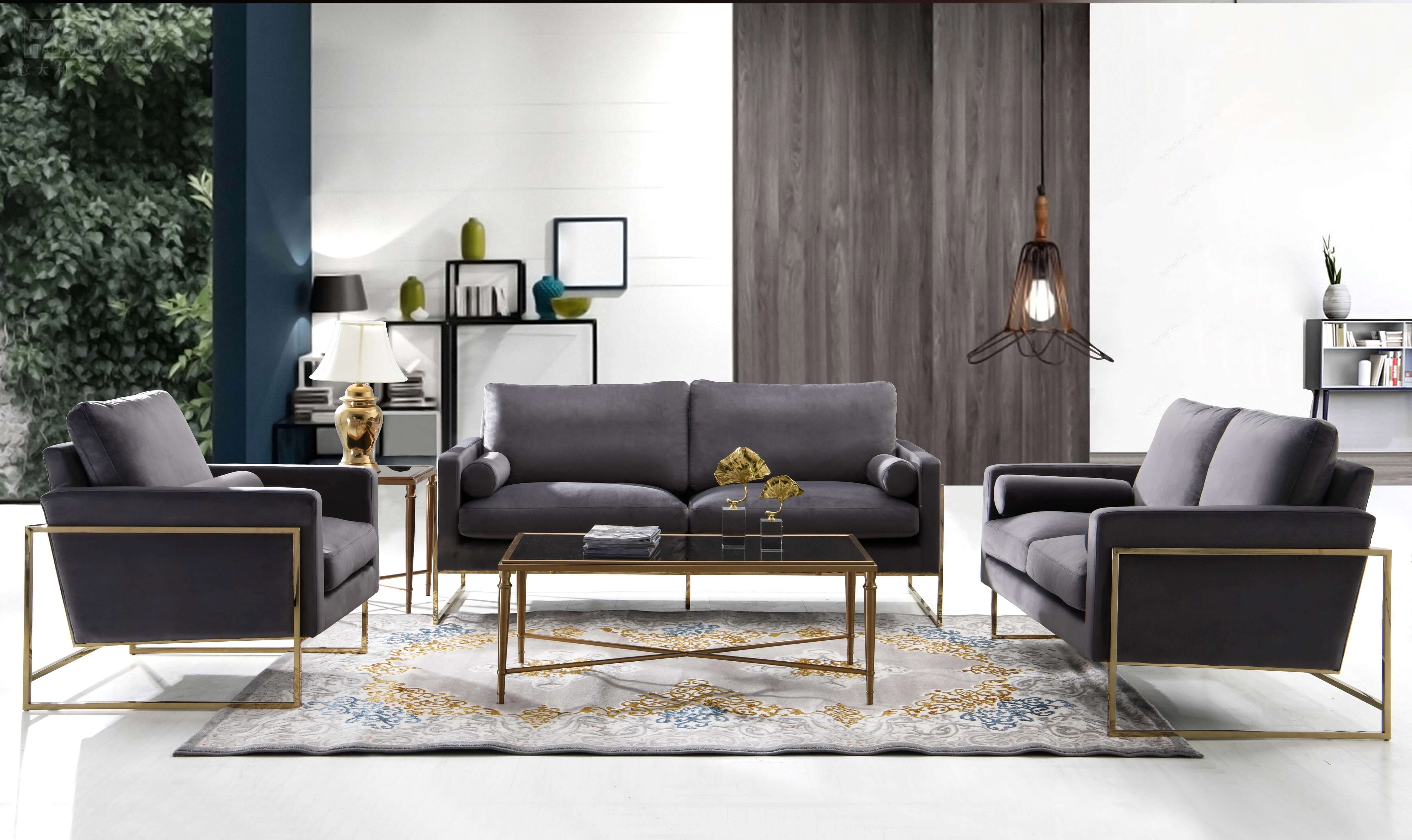 Mila Velvet Sofa