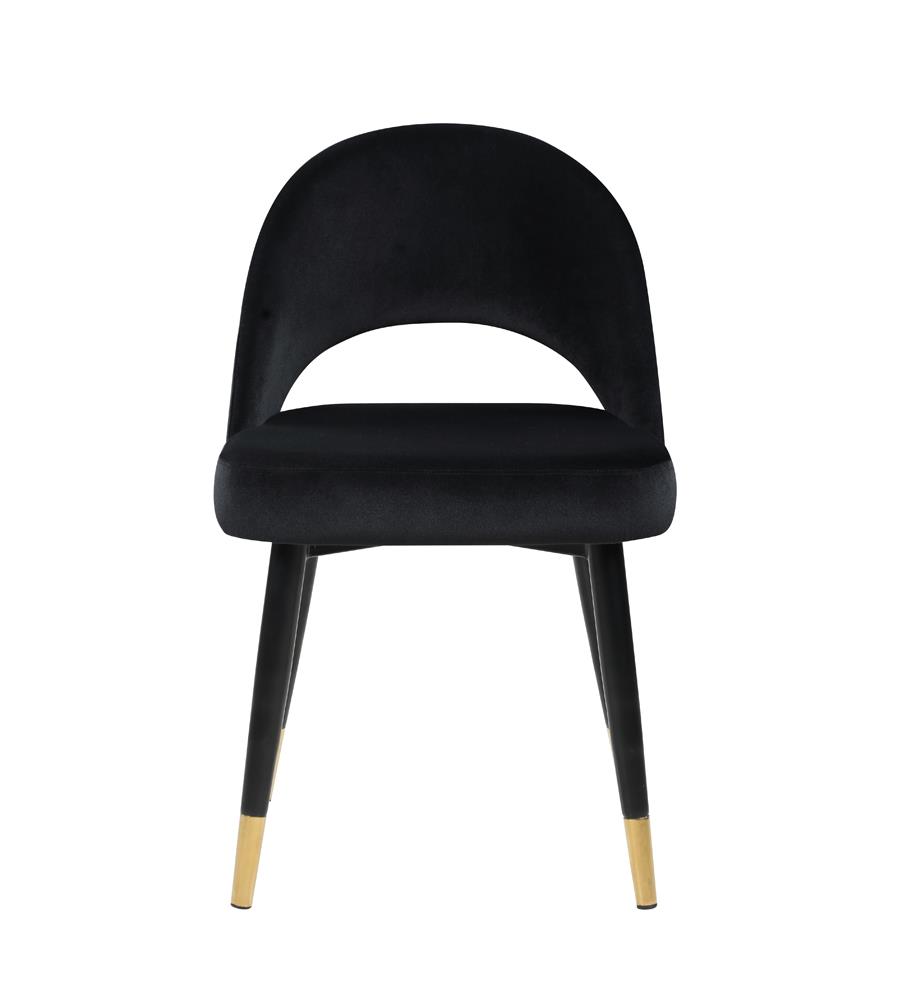 Lindsey Arched Back Velvet Side Chair