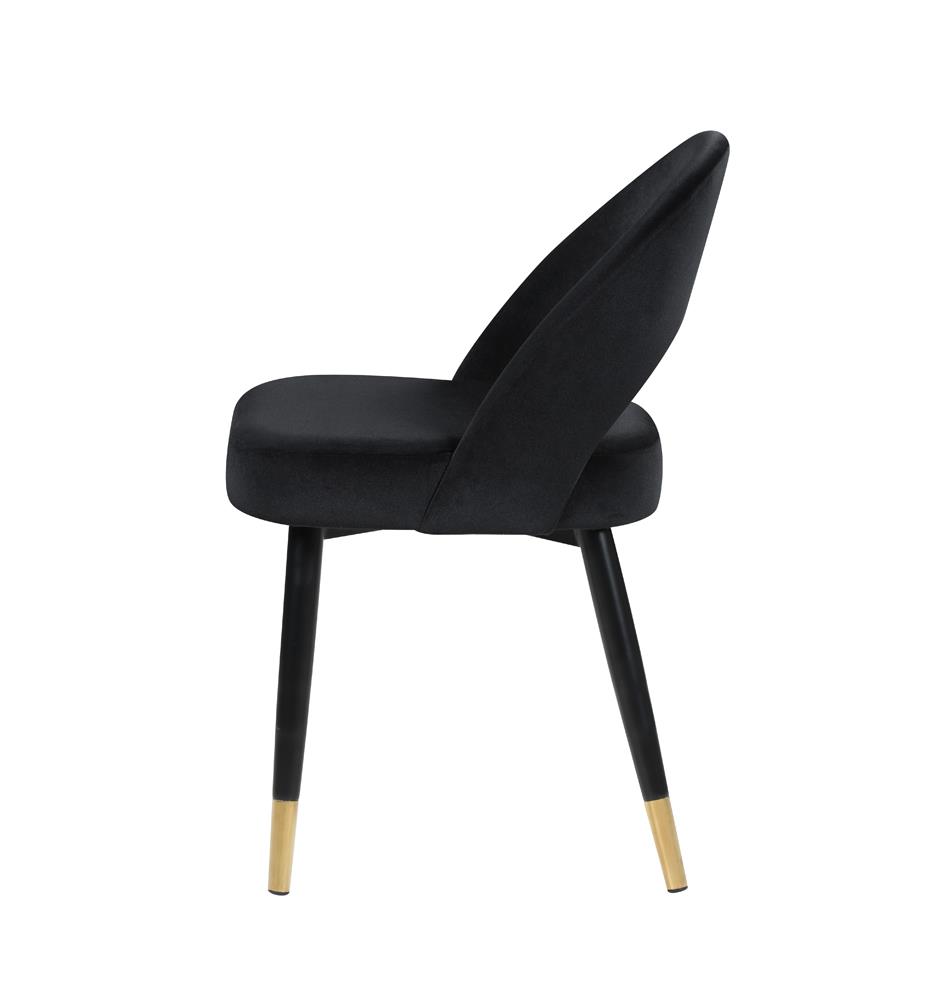 Lindsey Arched Back Velvet Side Chair