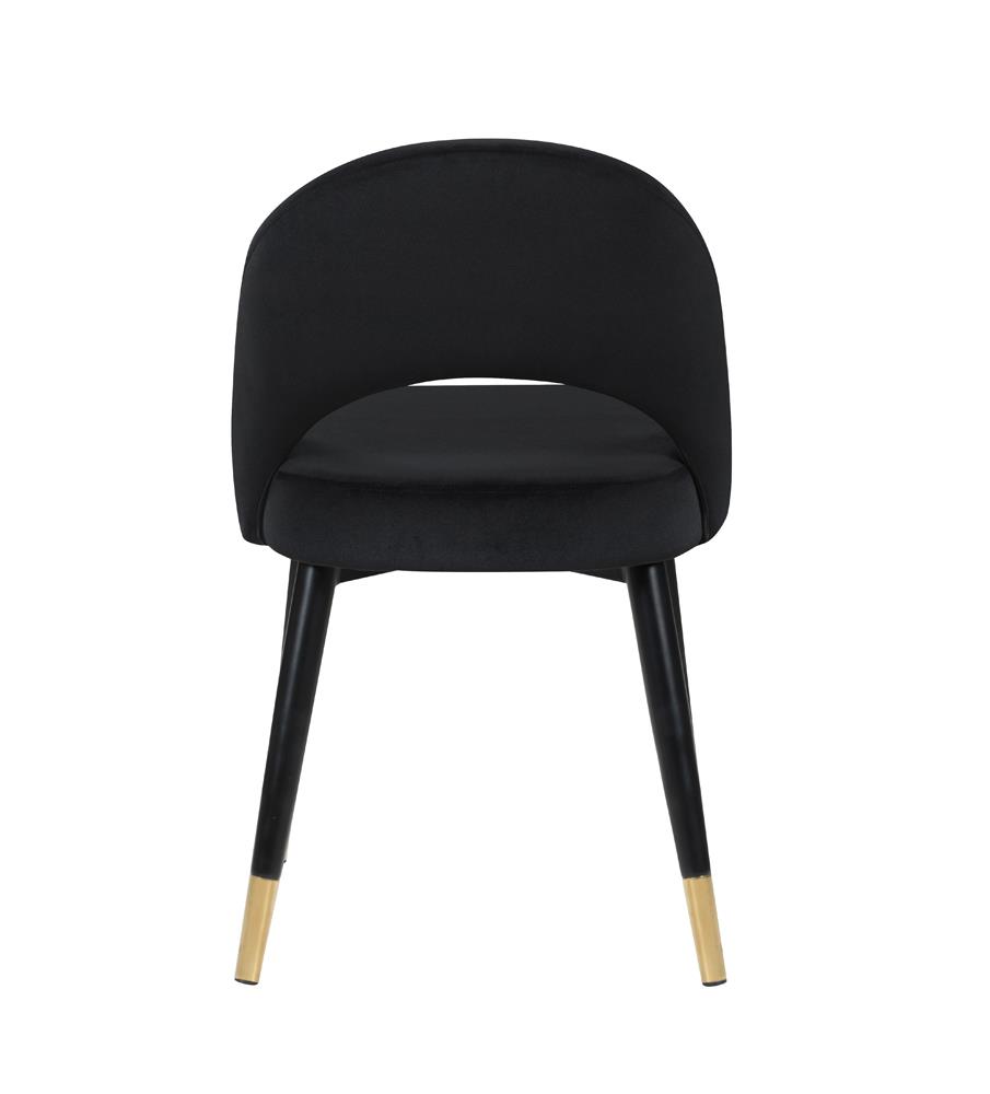 Lindsey Arched Back Velvet Side Chair