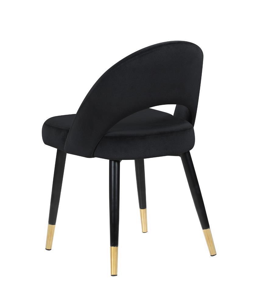 Lindsey Arched Back Velvet Side Chair