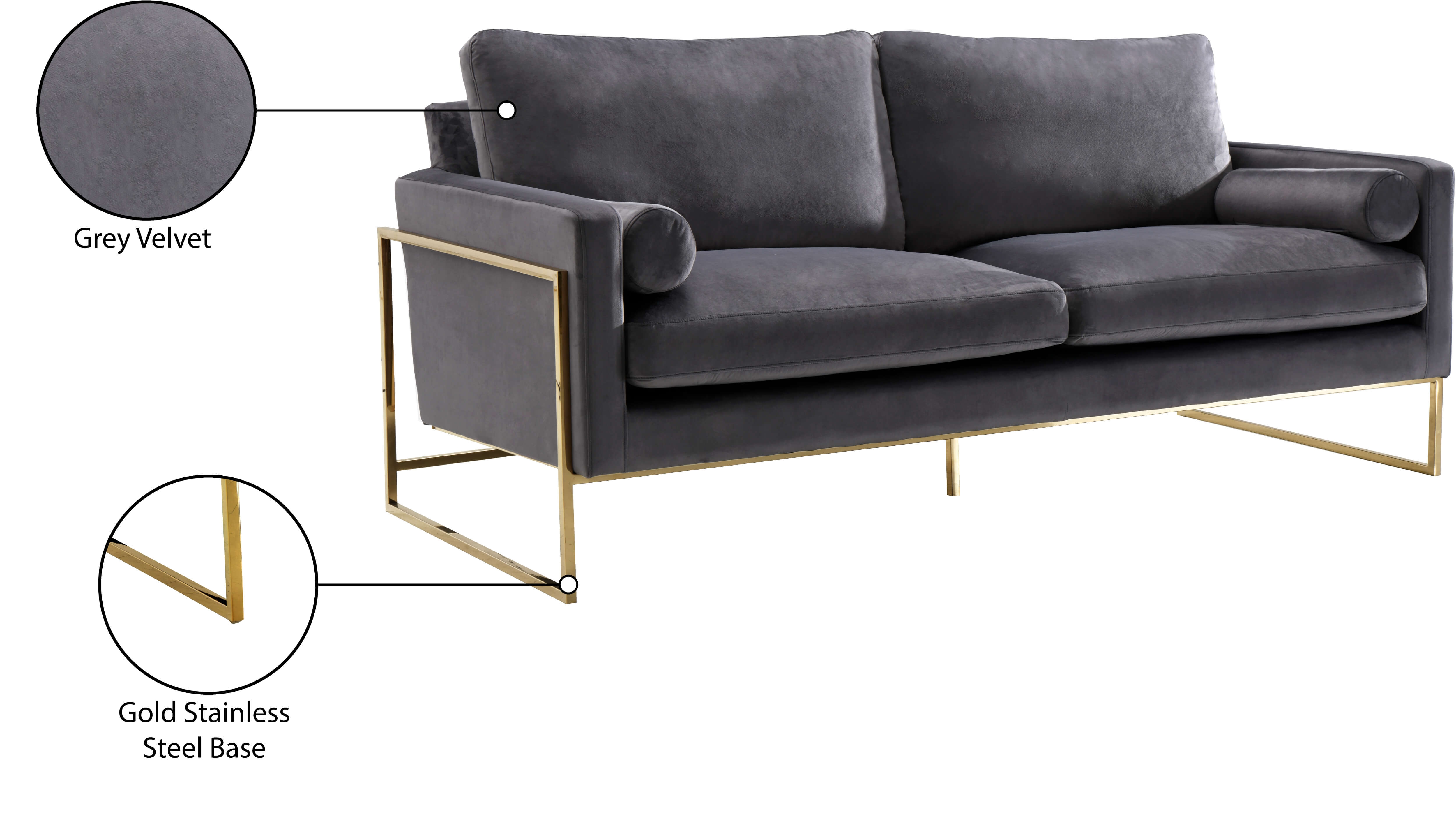 Mila Velvet Sofa