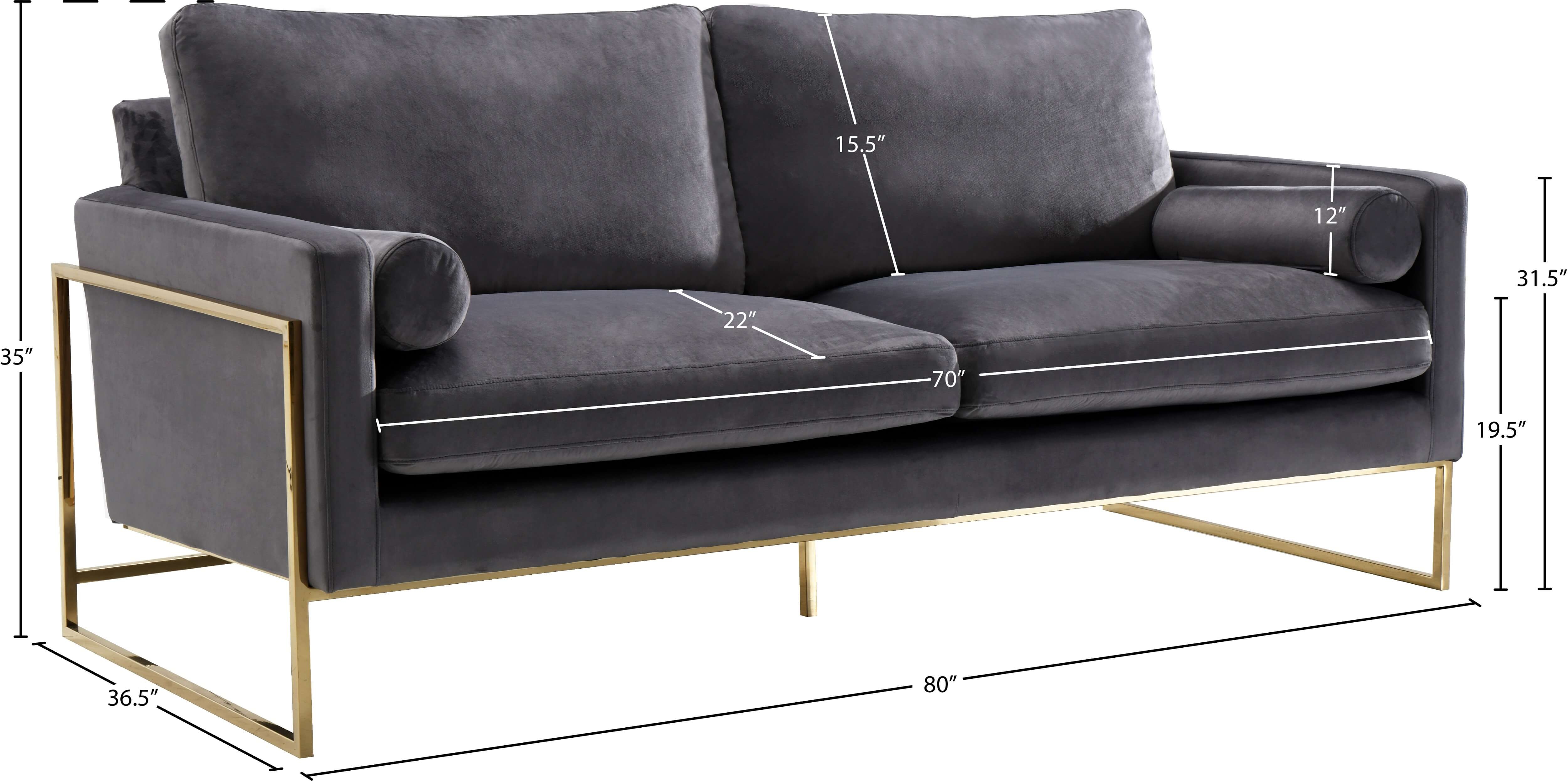 Mila Velvet Sofa