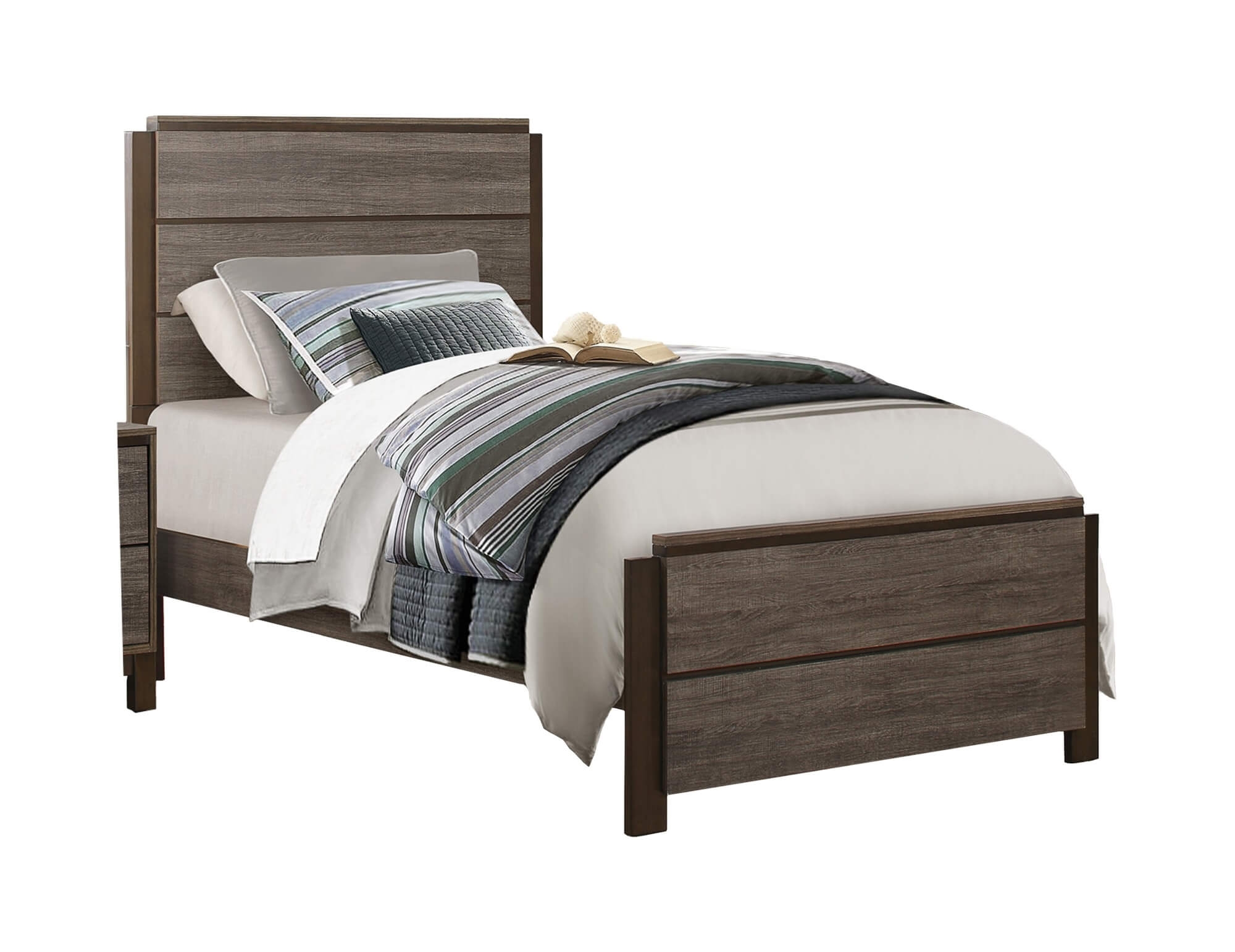 Vestavia Wood/Wood Veneer Platform Bedroom Set - Thumbnail 4