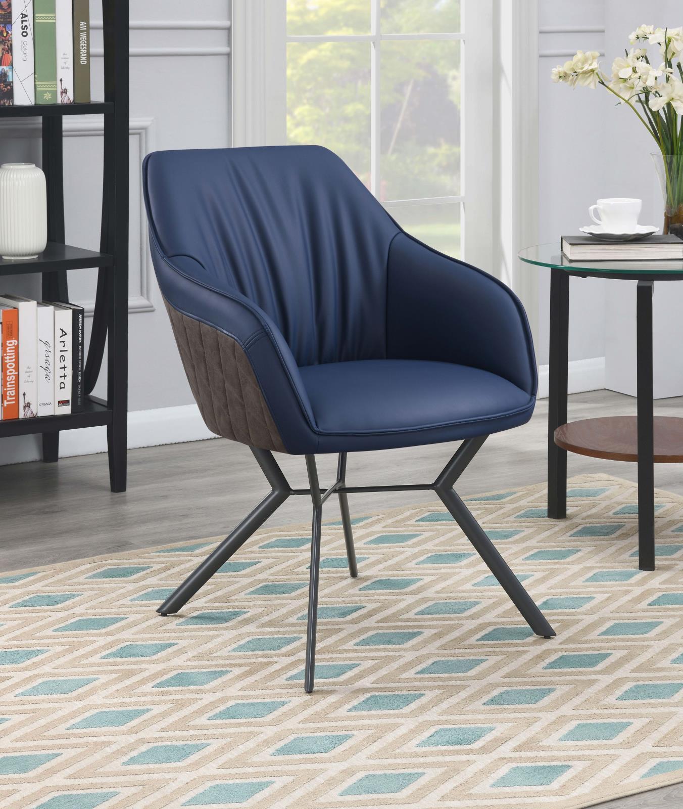 Trevon Leatherette Tufted Side Chair