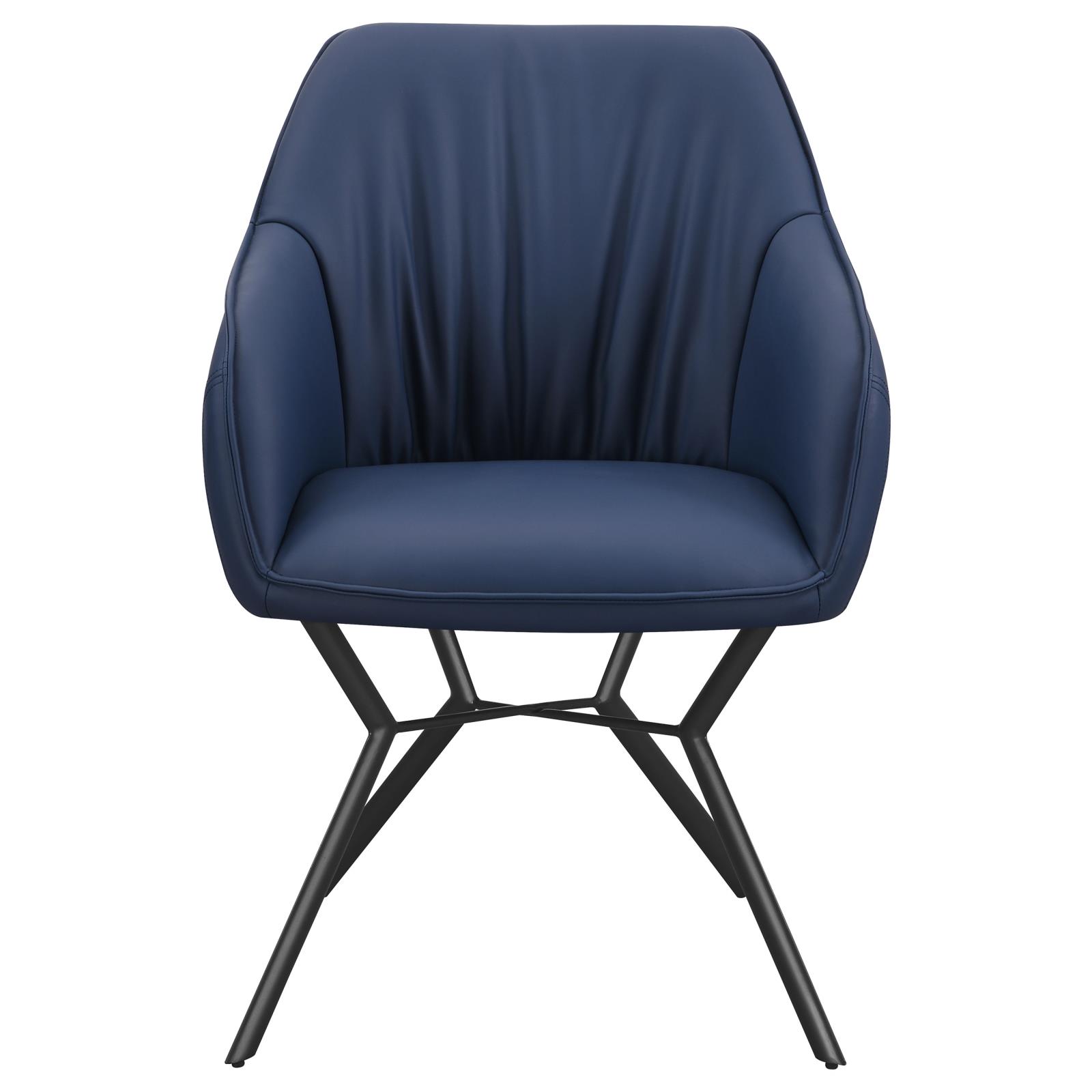 Trevon Leatherette Tufted Side Chair
