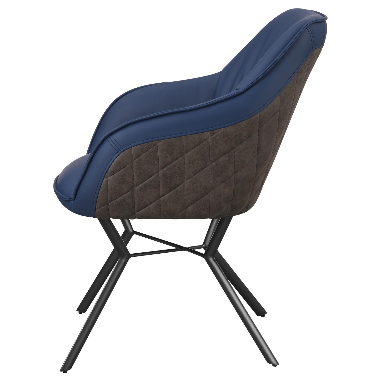 Trevon Leatherette Tufted Side Chair