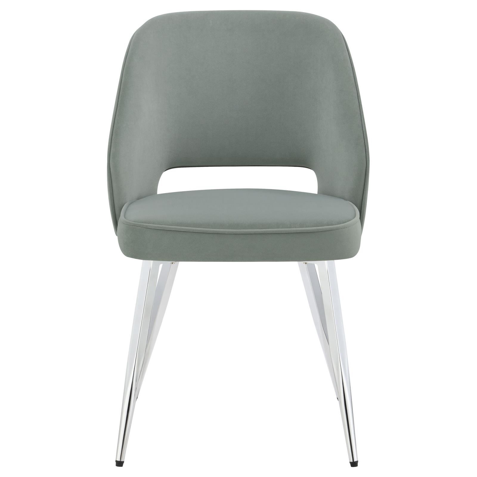 Hastings Velvet Dining Chairs with Open Back