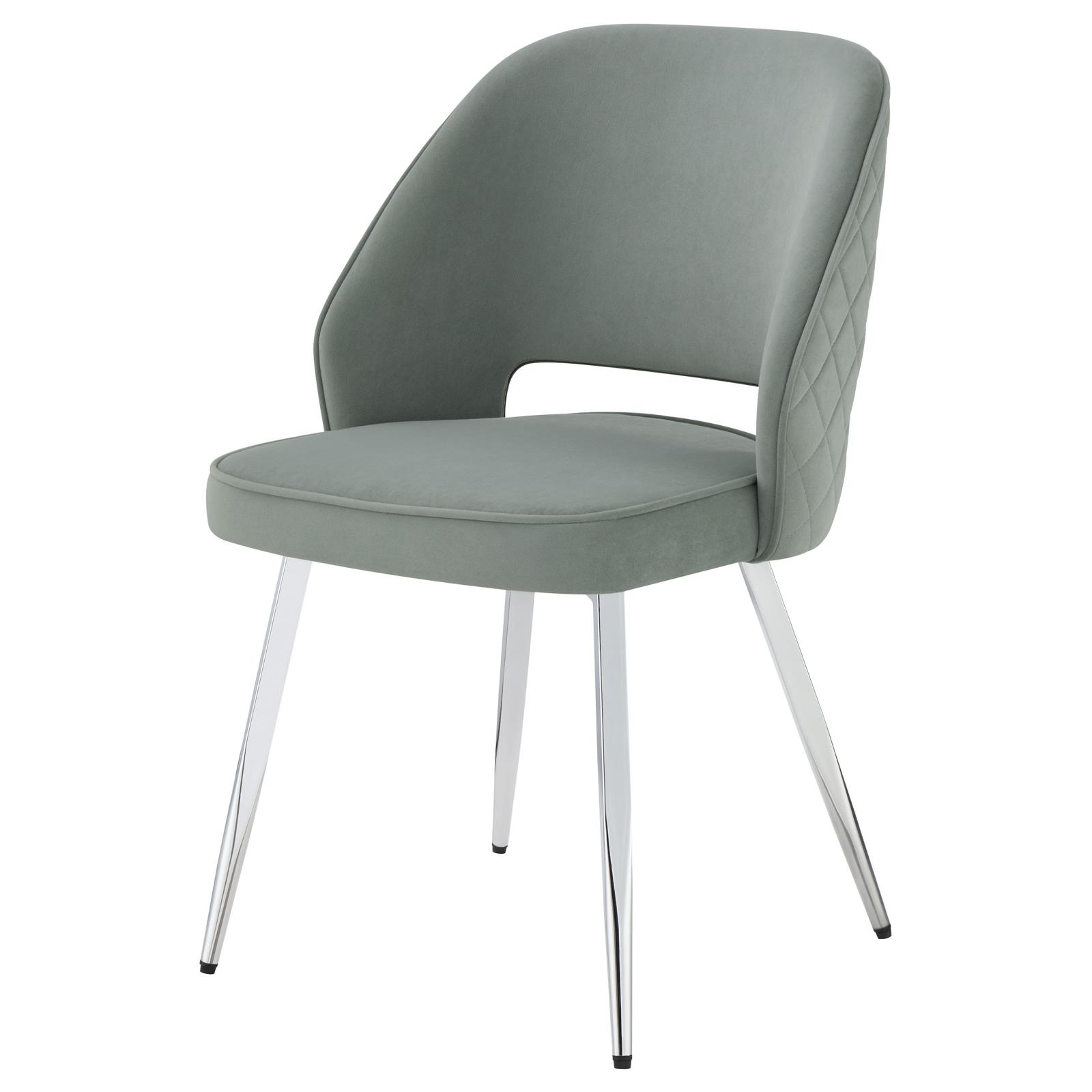 Hastings Velvet Dining Chairs with Open Back