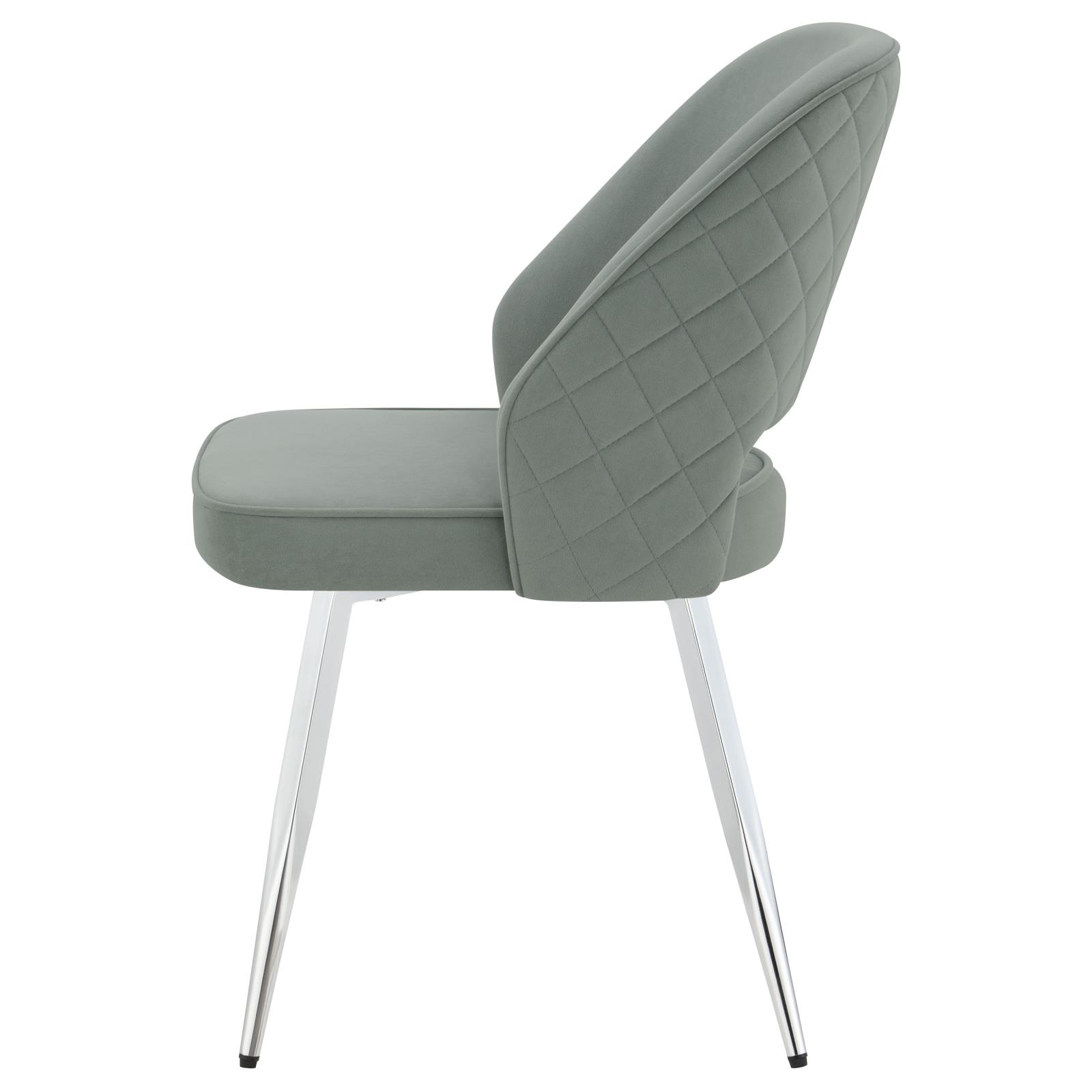 Hastings Velvet Dining Chairs with Open Back